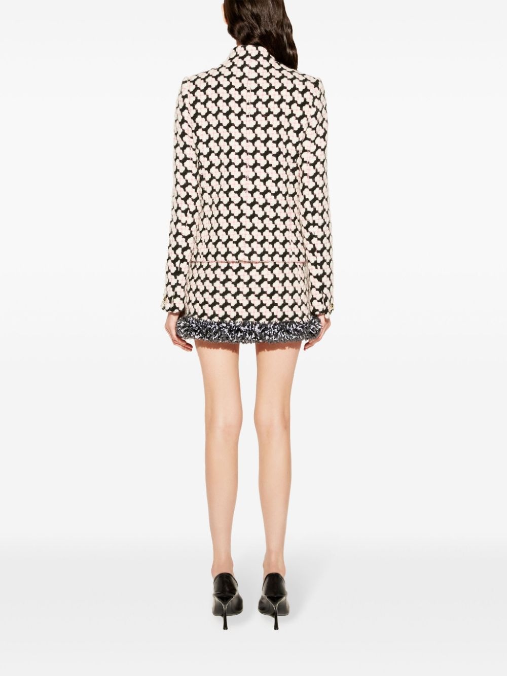 fringed tweed jacket - 4