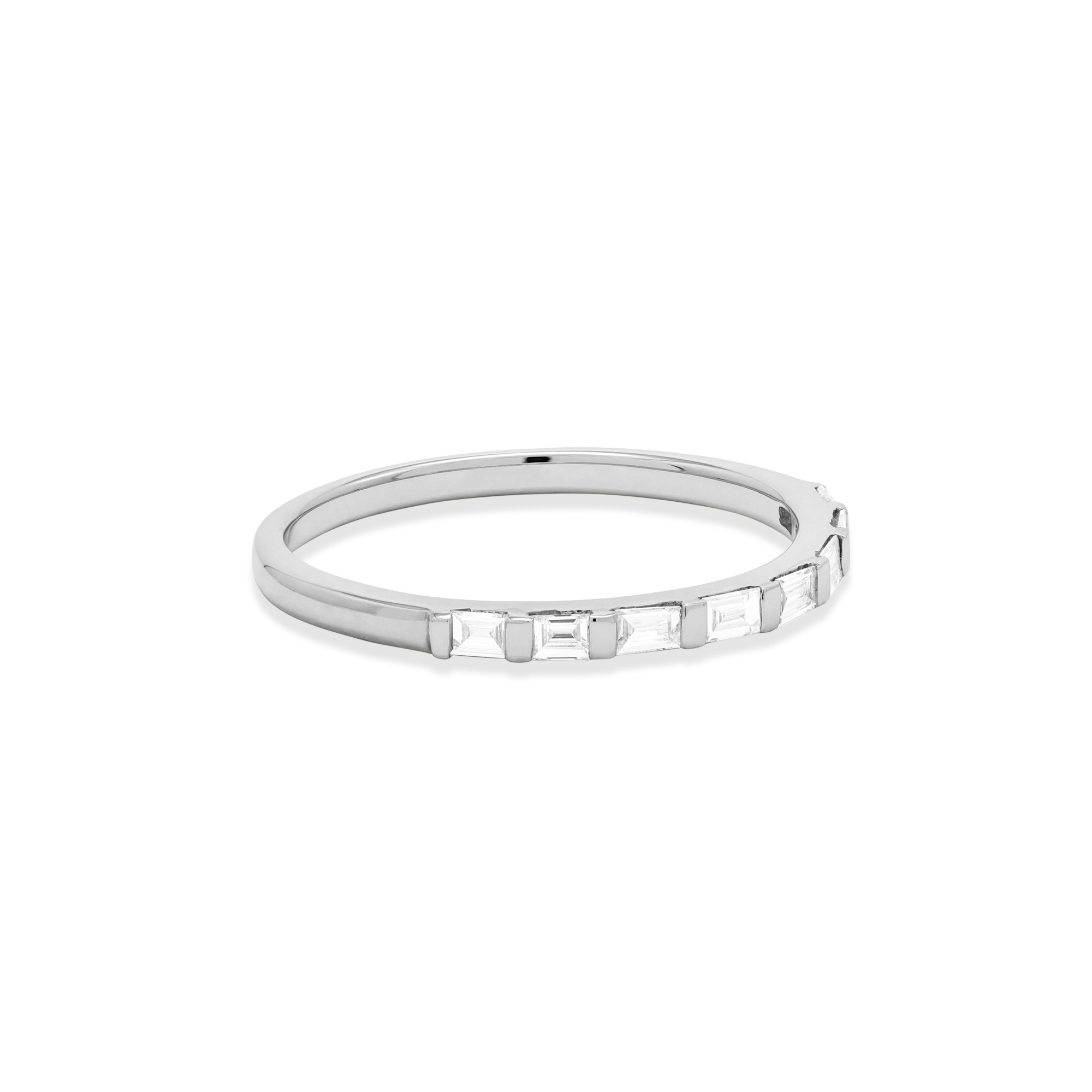 Bold Baguettes For Eternity Band - 7