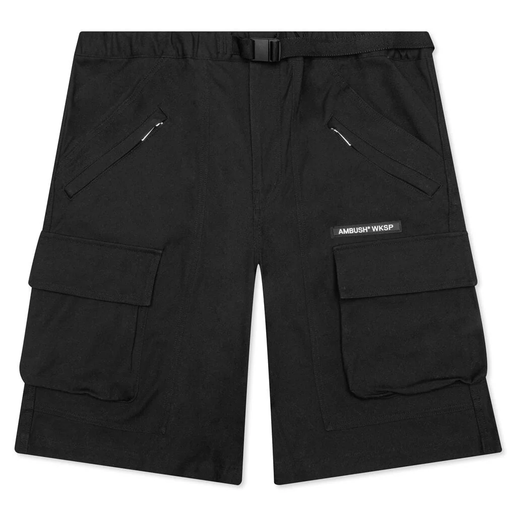 AMBUSH CARGO SHORTS - BLACK - 1