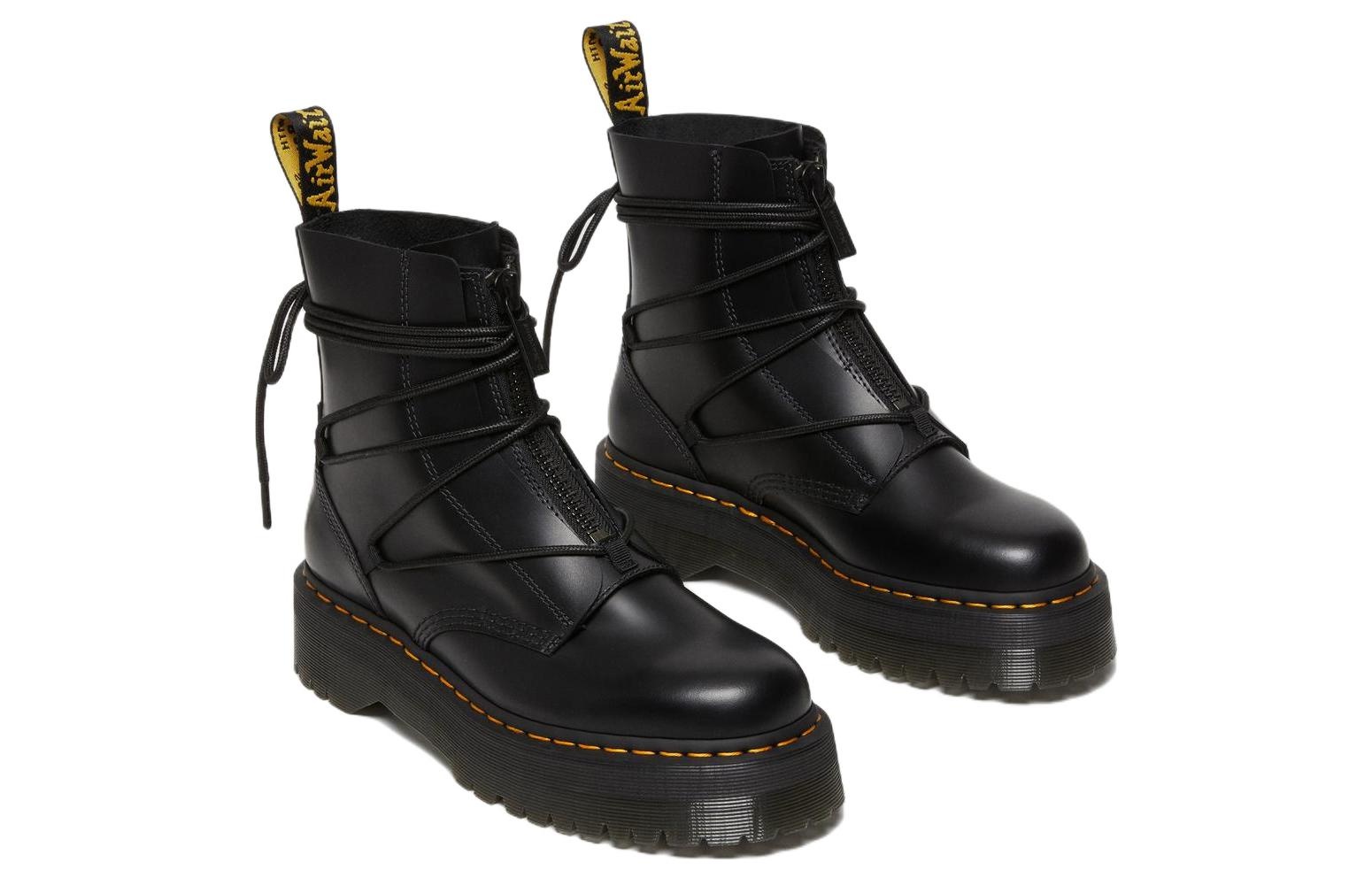 Dr. Martens Jarrick II Laced Leather Platform Boots 'Black' 27662001 - 3