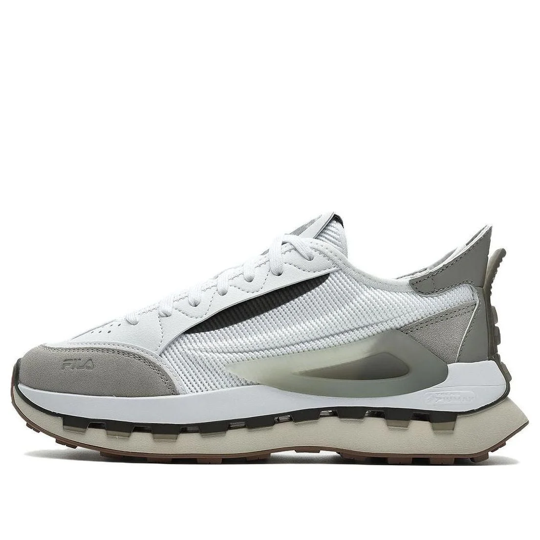 (WMNS) FILA KM Shoes 'White Grey Black' F12W333103FWD - 1