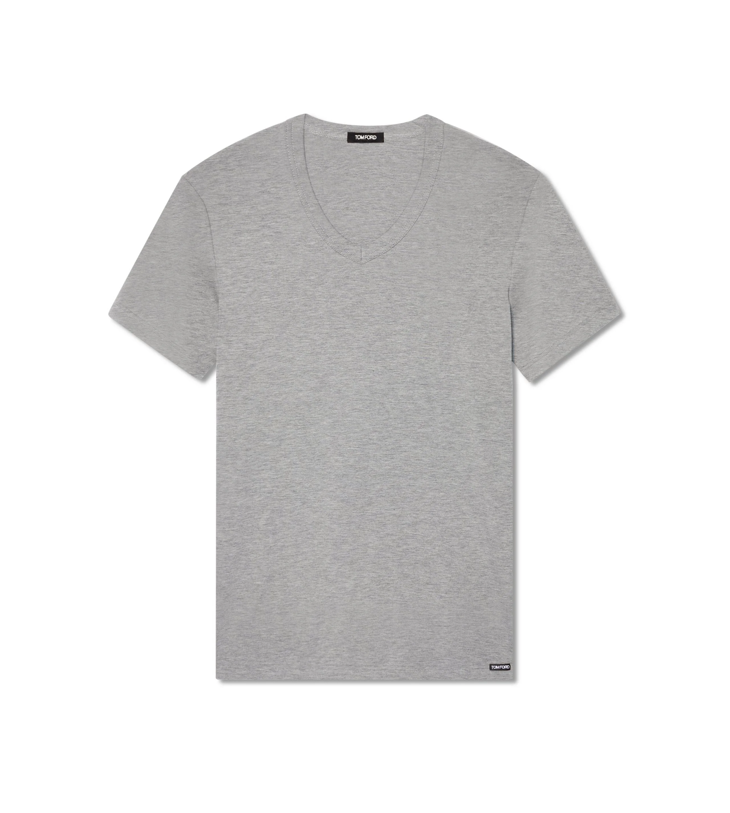 COTTON V-NECK T-SHIRT - 1