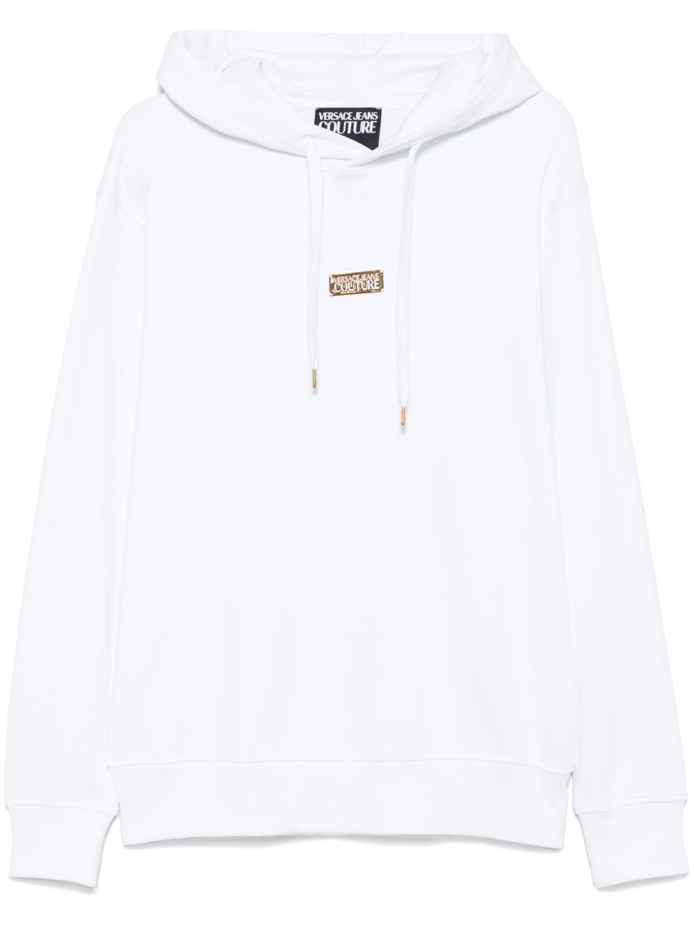 logo-plaque hoodie - 1