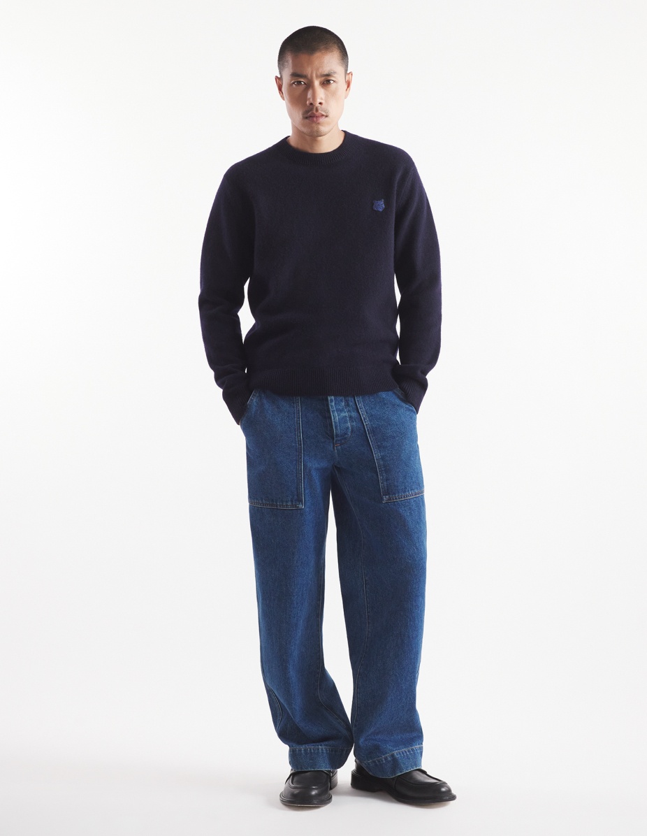 BOLD FOX HEAD PATCH REGULAR JUMPER IN LAMBSWOOL - 2