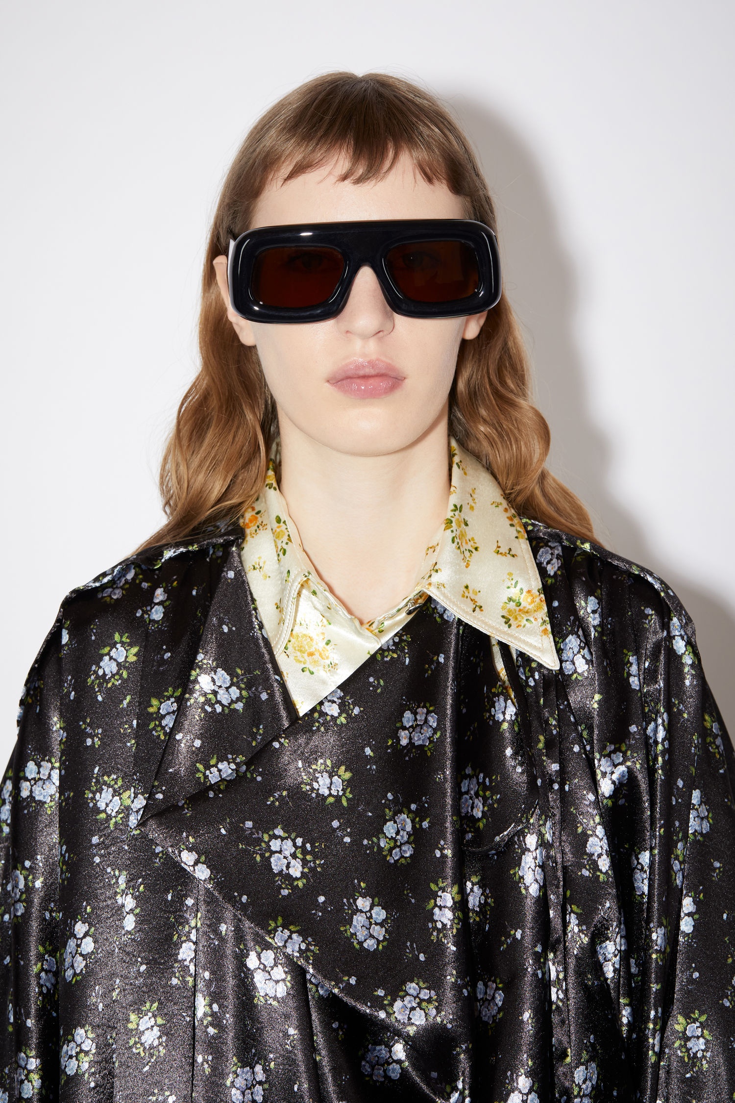 Floral kaftan dress - Black/blue - 6