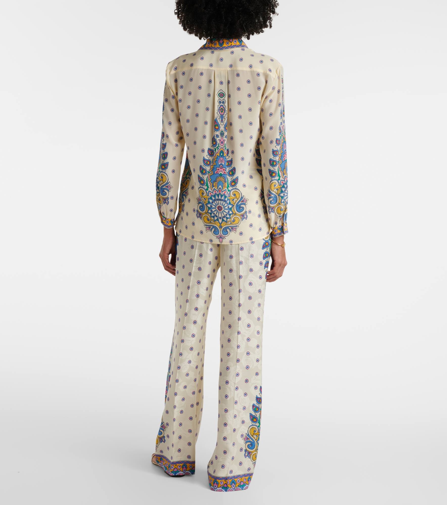 Printed silk shirt - 3