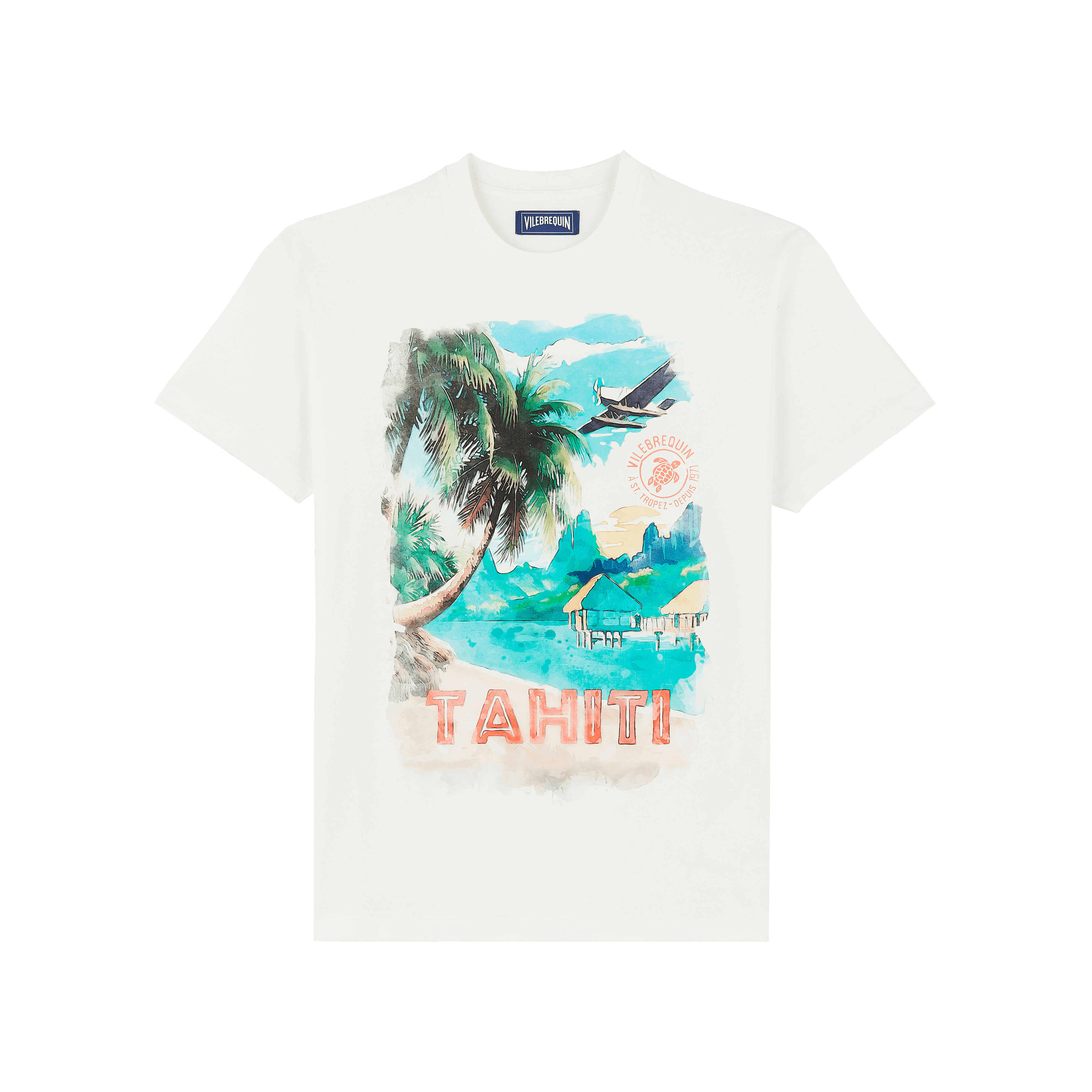 Men Cotton T-shirt Tahiti - 1