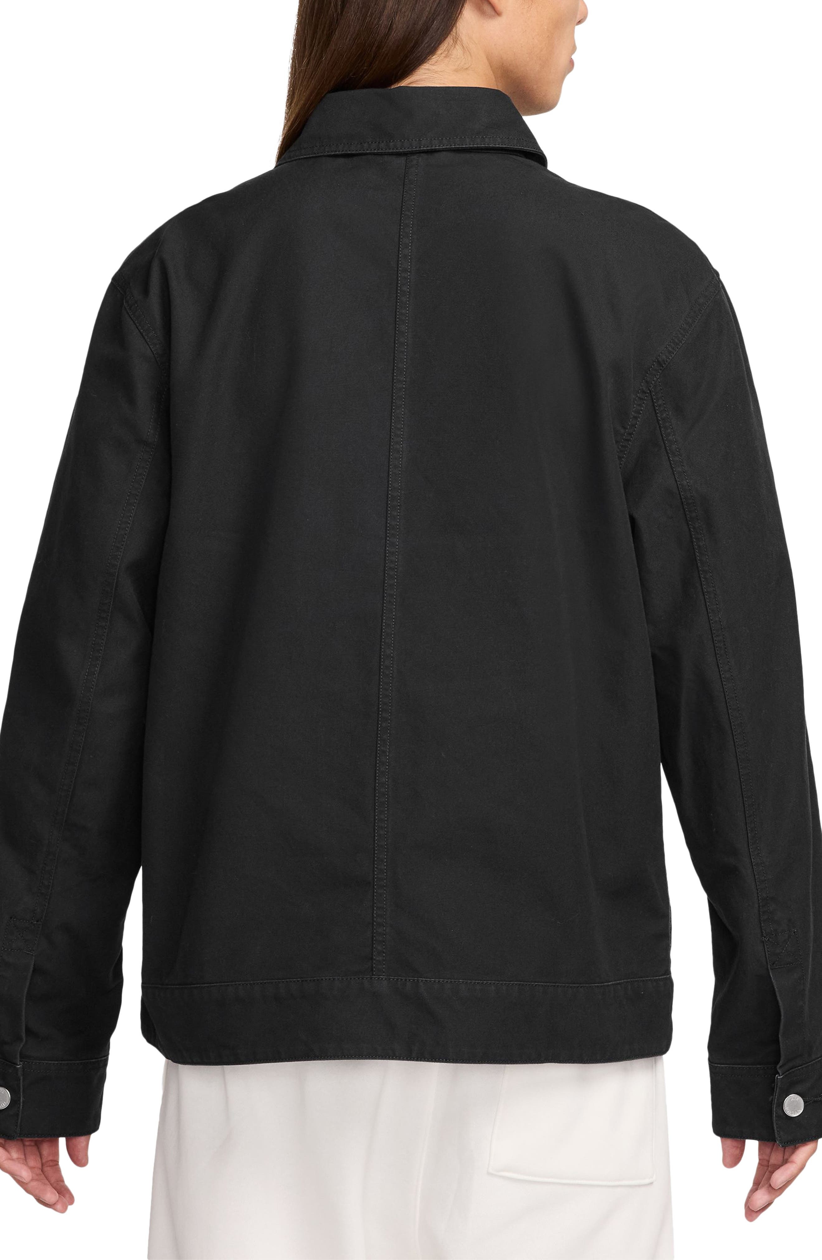 Jordan Essentials Chicago Canvas Jacket in Black at Nordstrom - 2