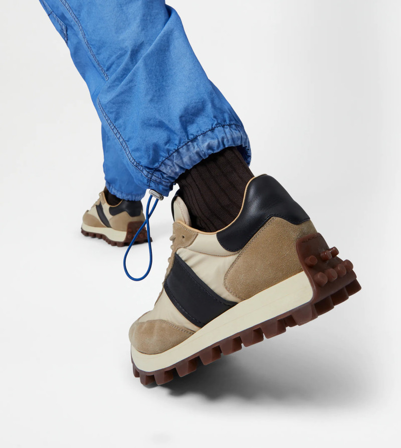 Tod's SNEAKERS TOD'S 1T IN SUEDE AND FABRIC - BEIGE, OFF WHITE, BROWN outlook
