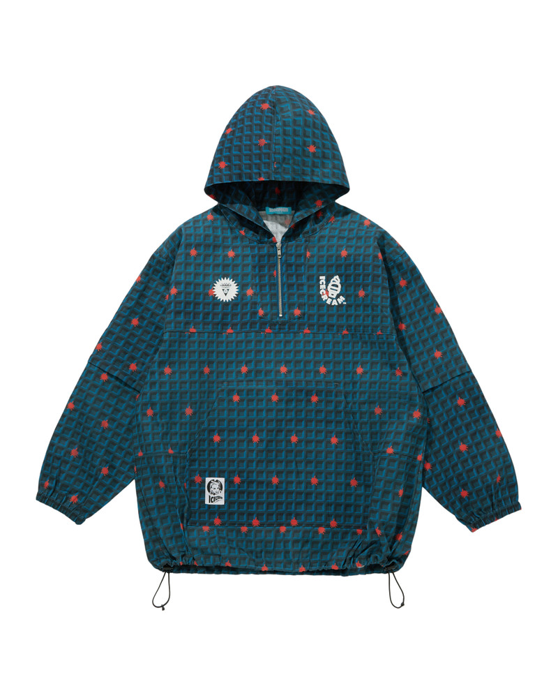 WAFFLE 2WAY HALF ZIP SHIRT JACKET 1