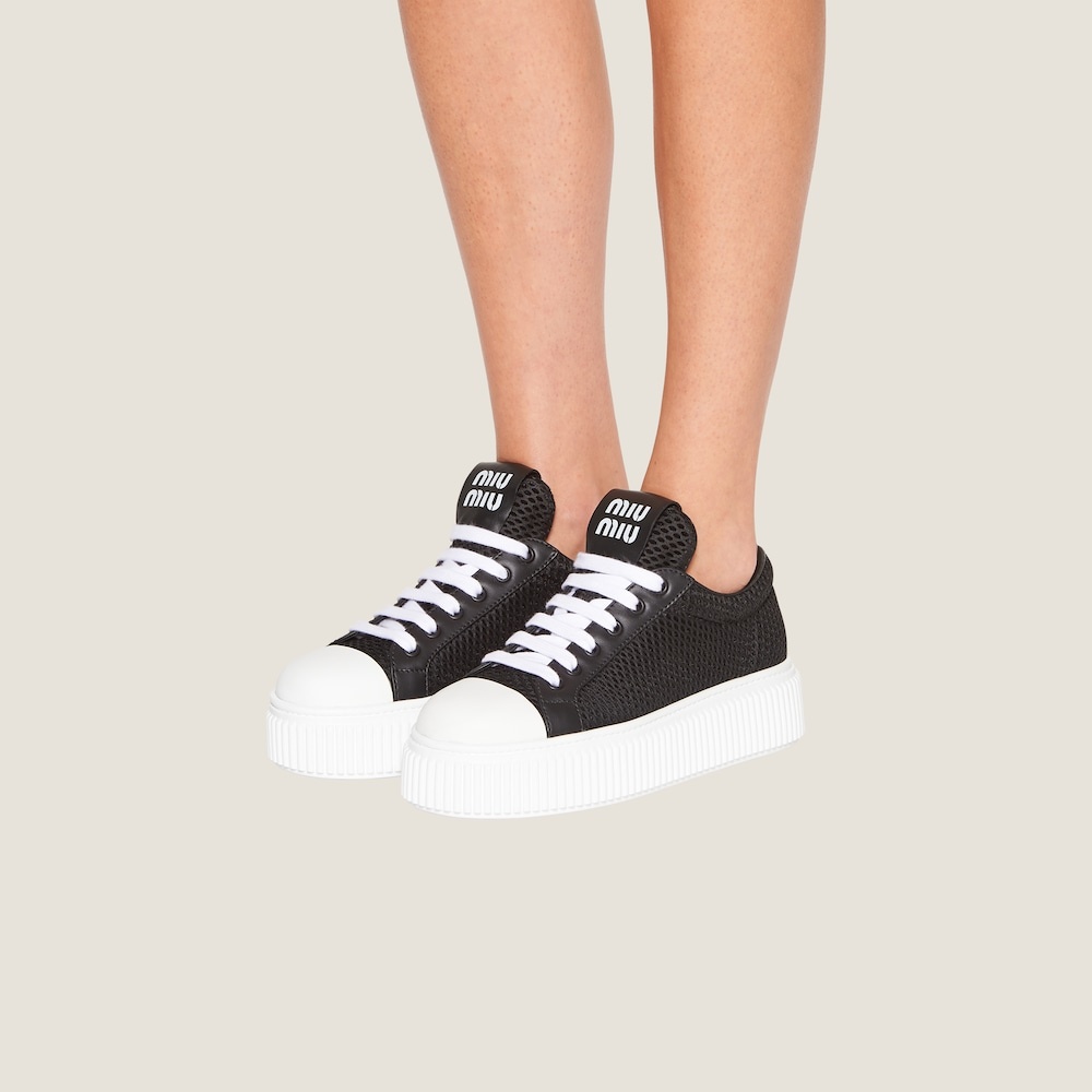 Mesh flatform sneakers - 4