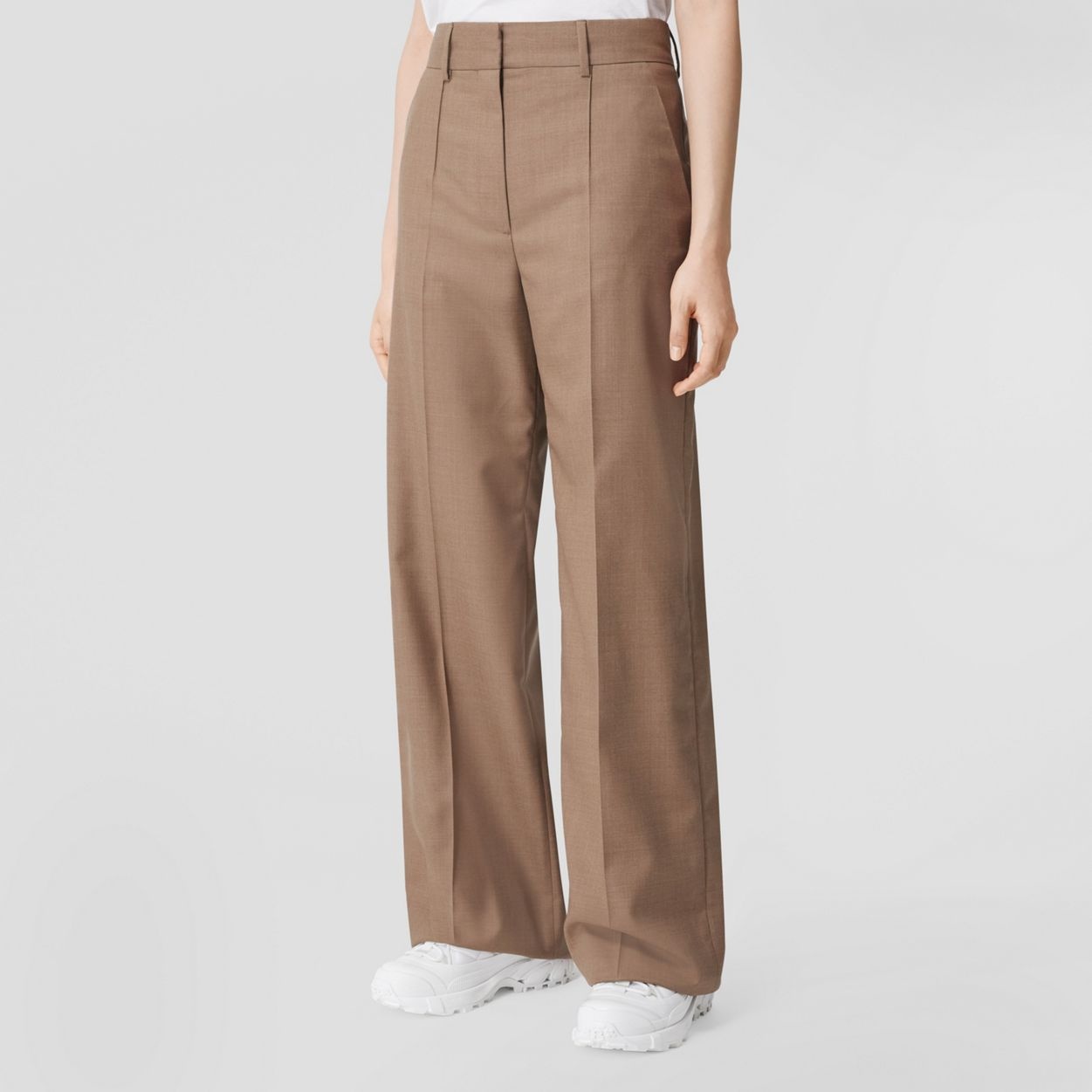 Wool Wide-leg Trousers - 5