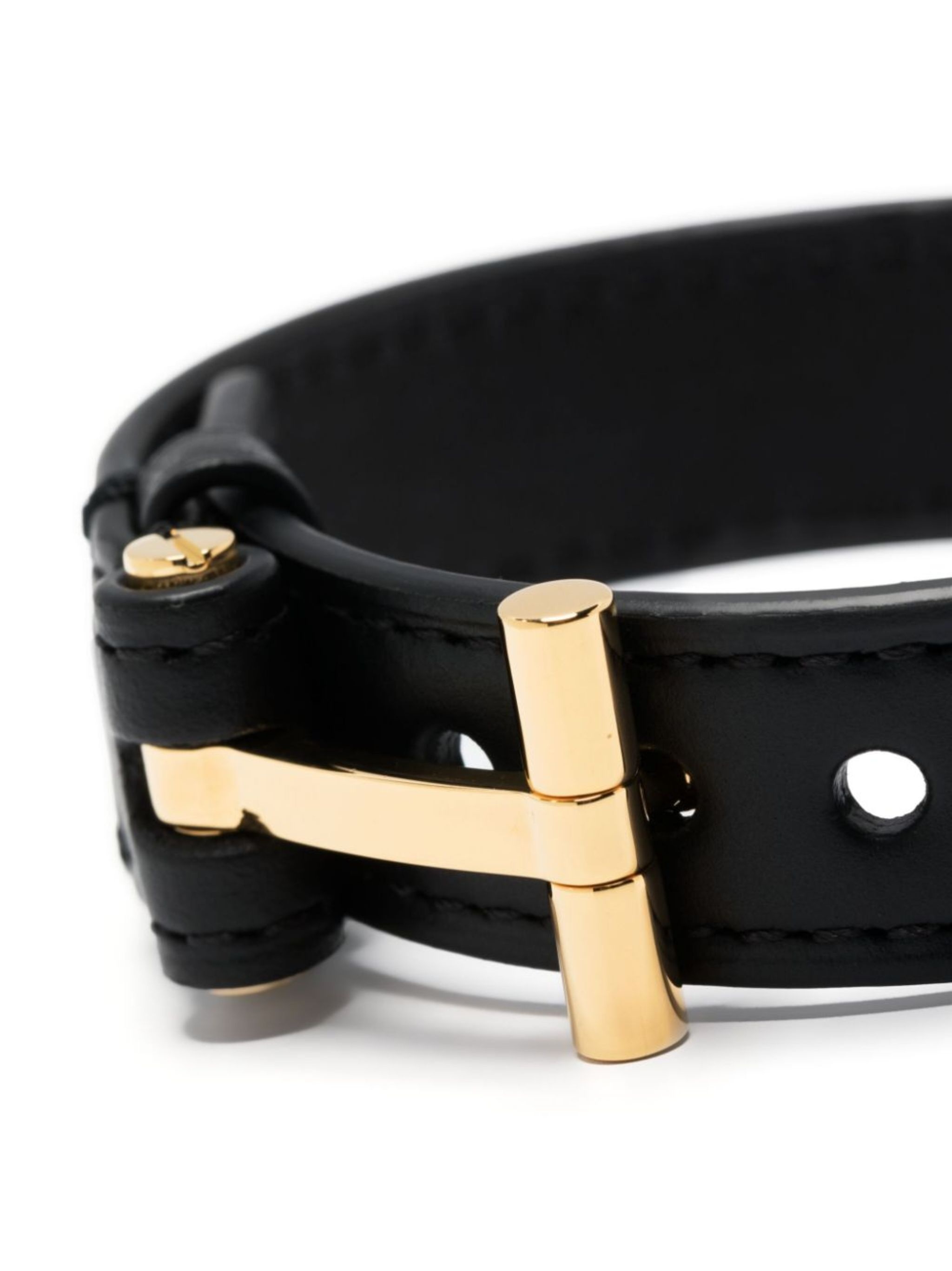 T-hinge leather bracelet - 3
