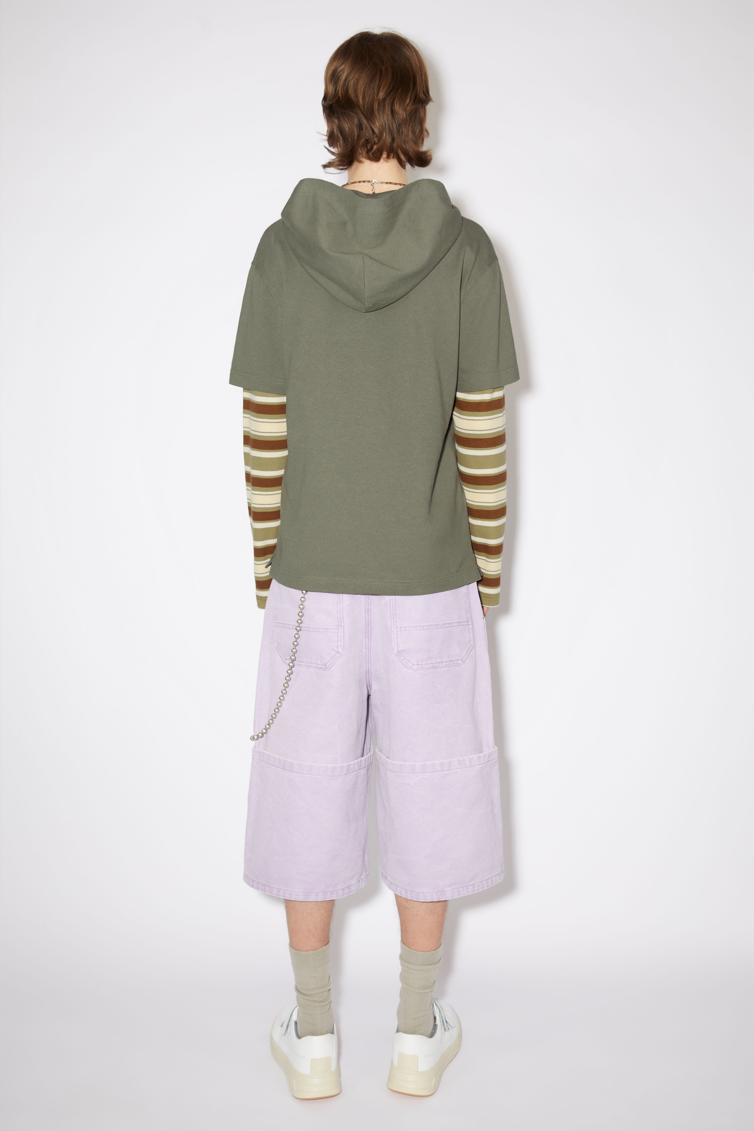 Hooded layered sweater- Regular fit - Storm grey - 3