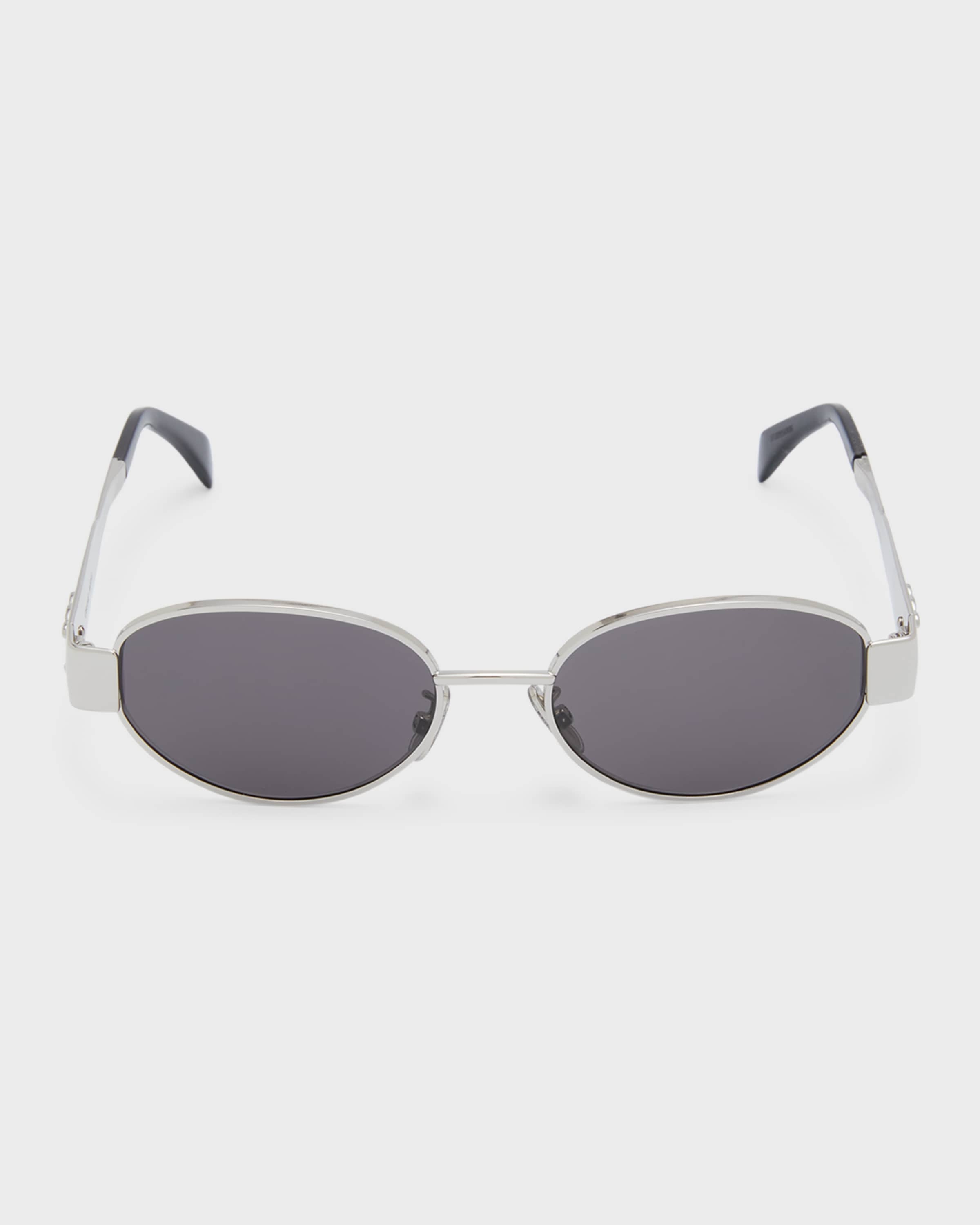 Triomphe Oval Metal Sunglasses - 3