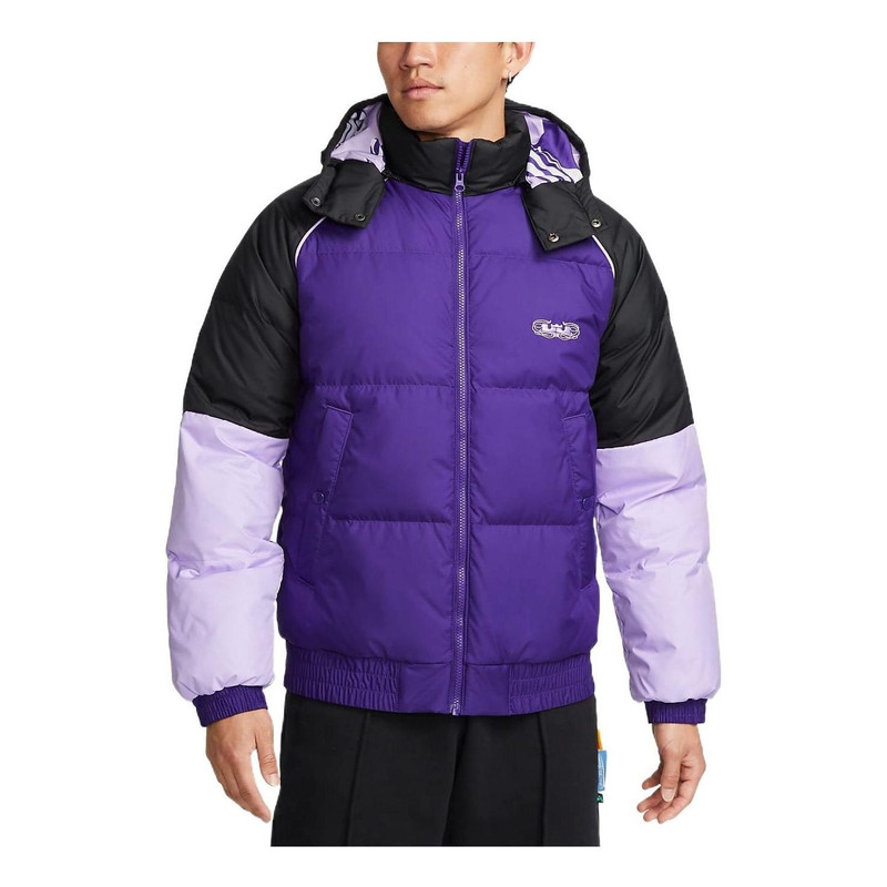 Nike LeBron color block puffer jacket 'Purple' DQ6141-547 - 1