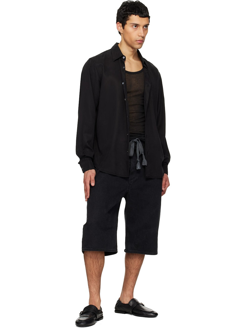 Marsèll Black Mandolo Leather Loafers outlook