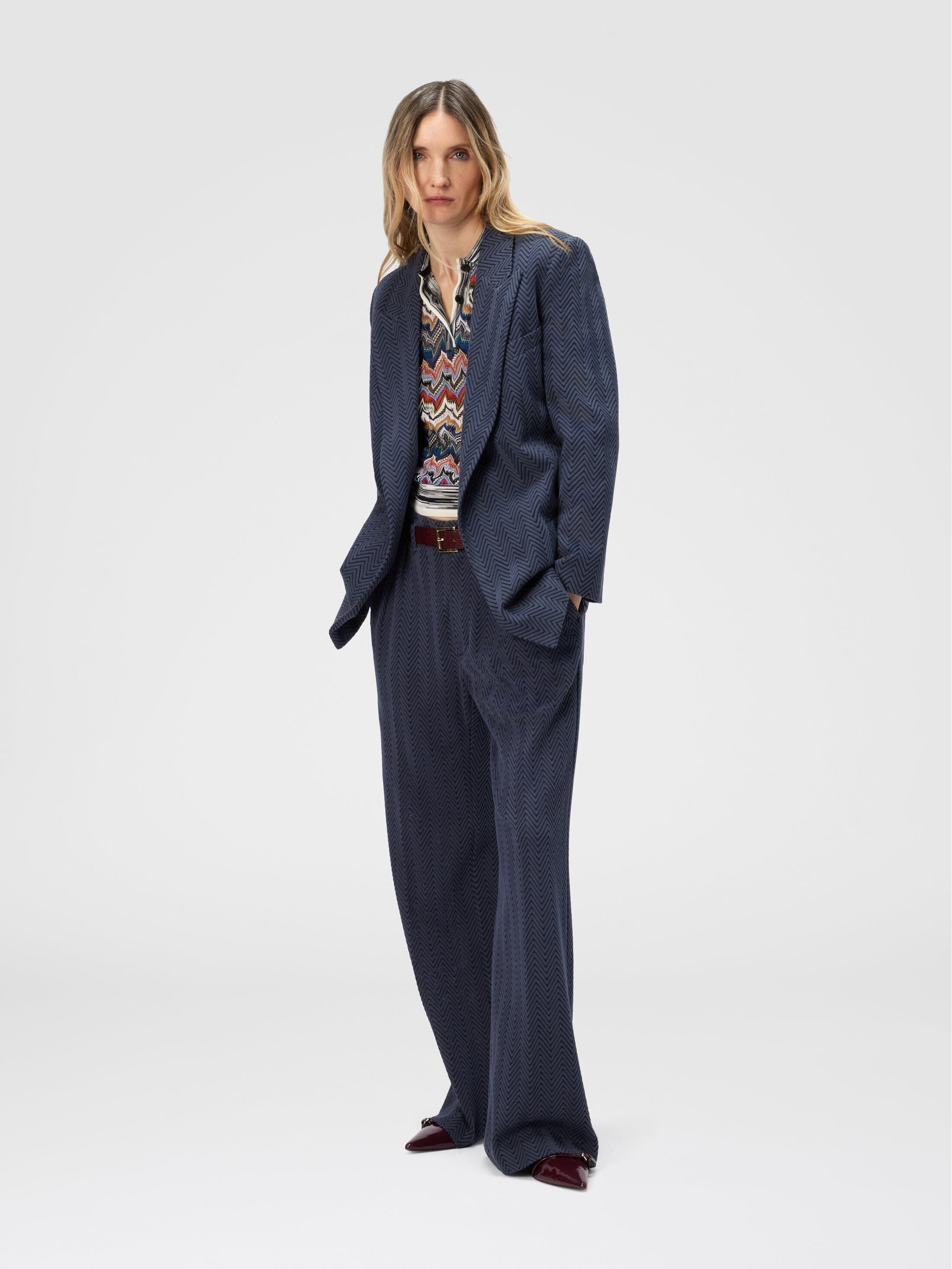 Missoni Single-breasted Blazer With Zigzag Pattern in Blue at Nordstrom - 2