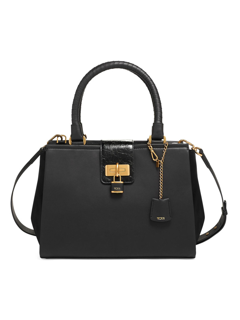 Men's Pavia Cori Croc-Embossed Tote Bag - Black 1