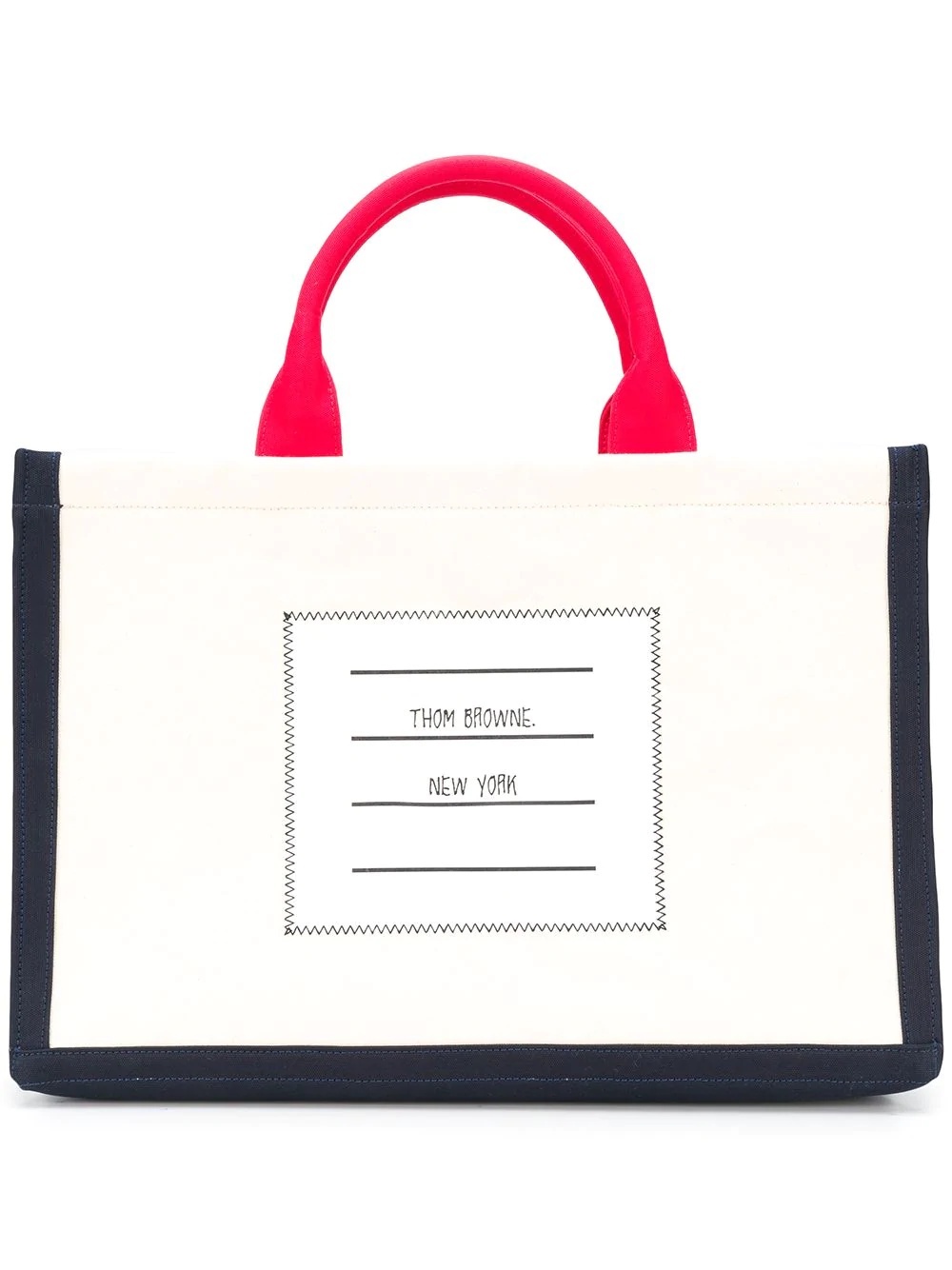 name tag squared tote - 1