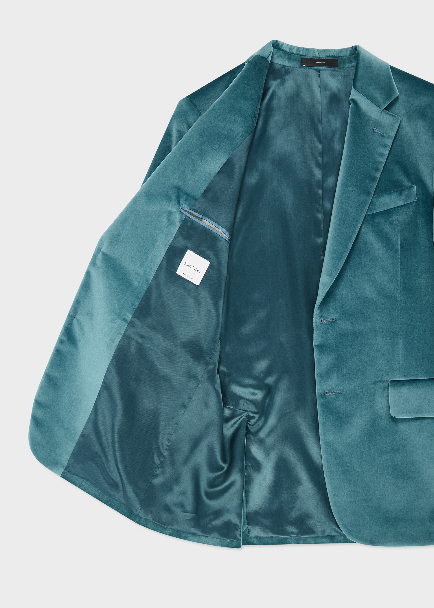 Teal Blue Velvet Suit - 2