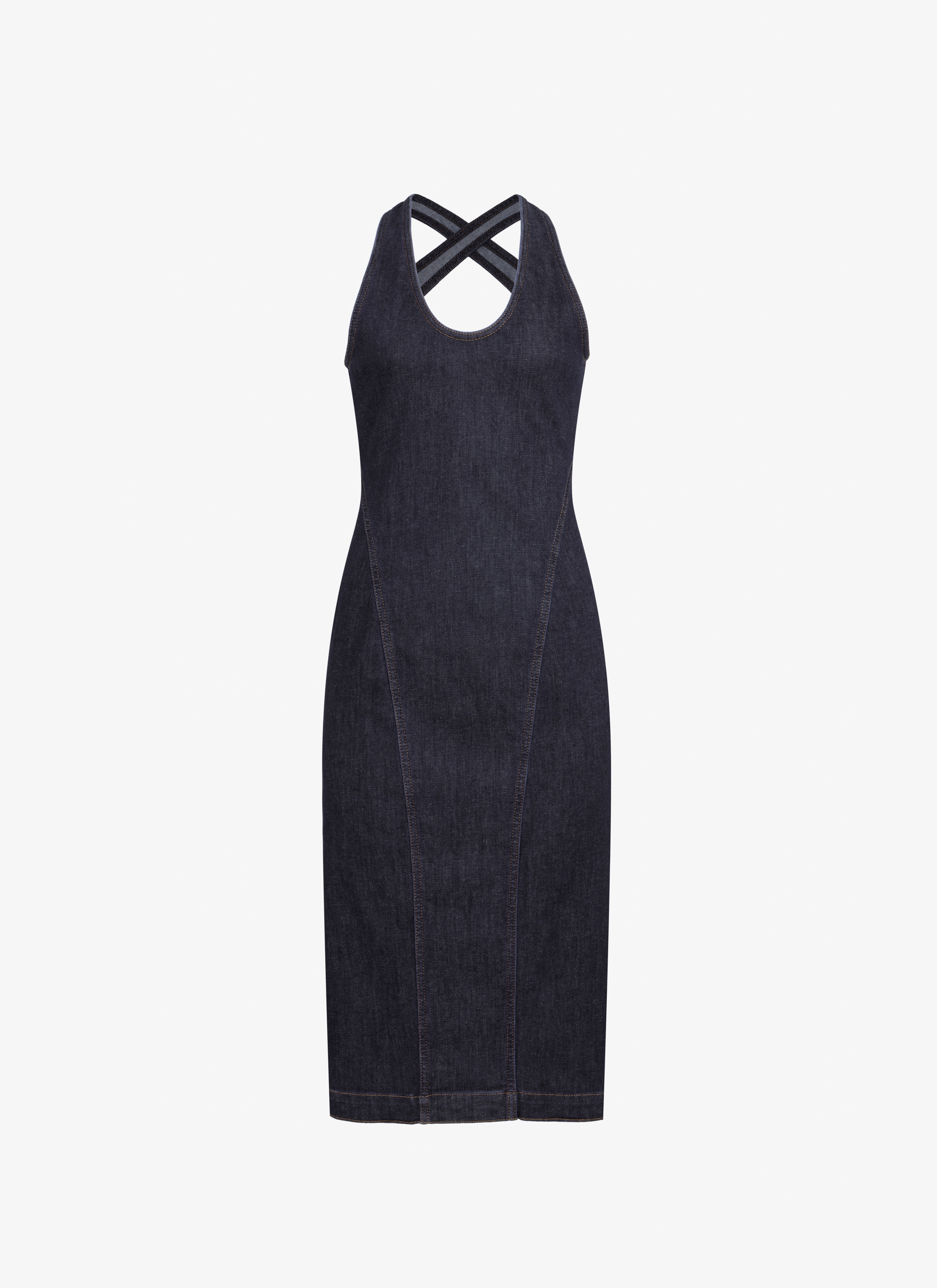 SCULPTING DENIM DRESS - 1