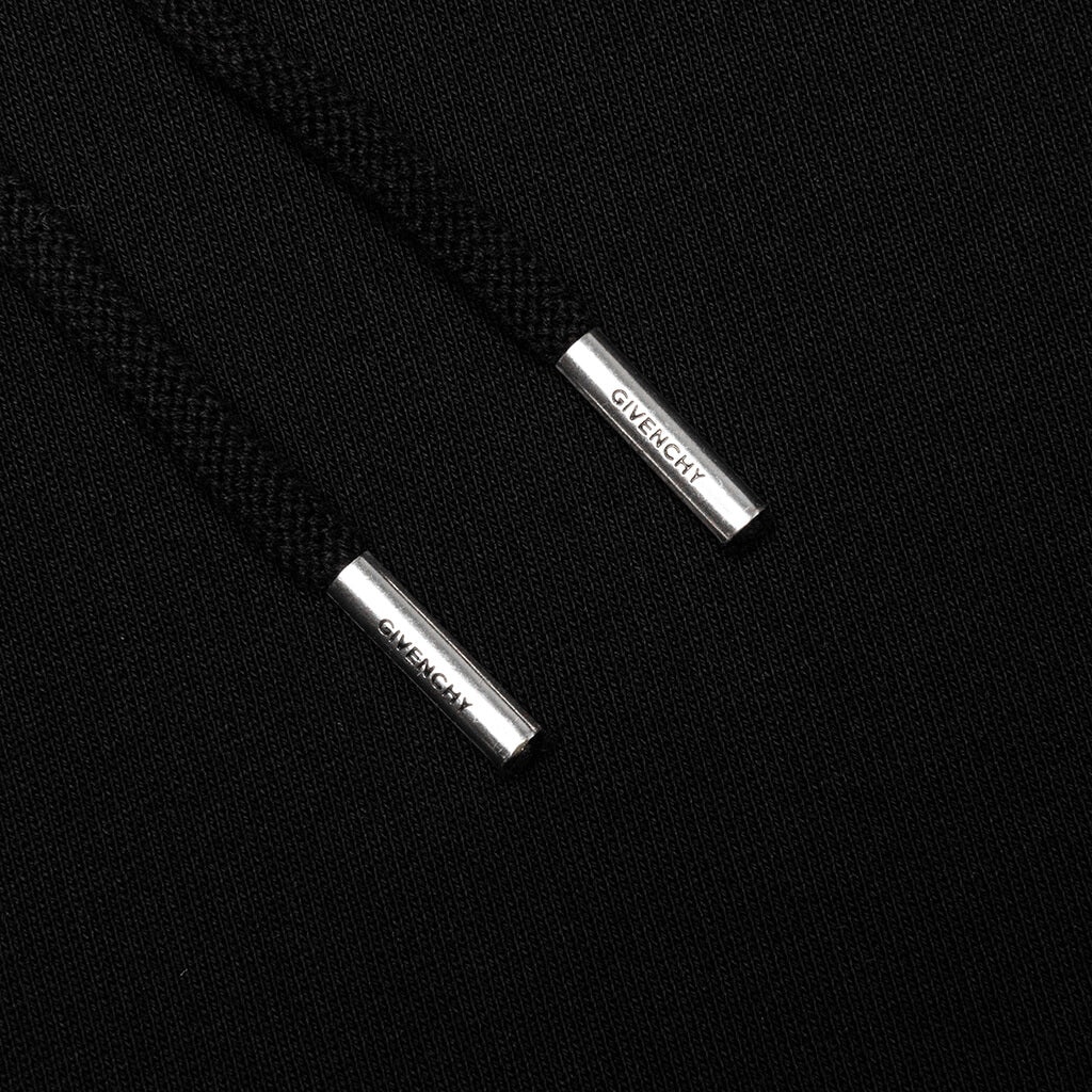 GIVENCHY CLASSIC FIT HOODIE W/ REVERSE PRINT - BLACK - 4