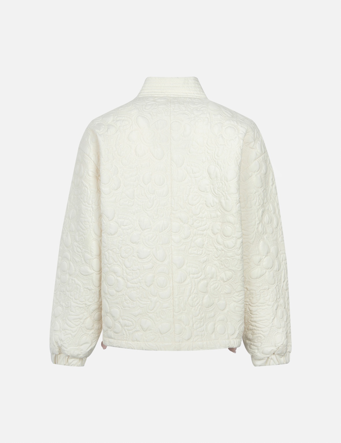 ALLOVER QUILTED SEAGULL AND FLORAL FASHION FIT JACKET - 2