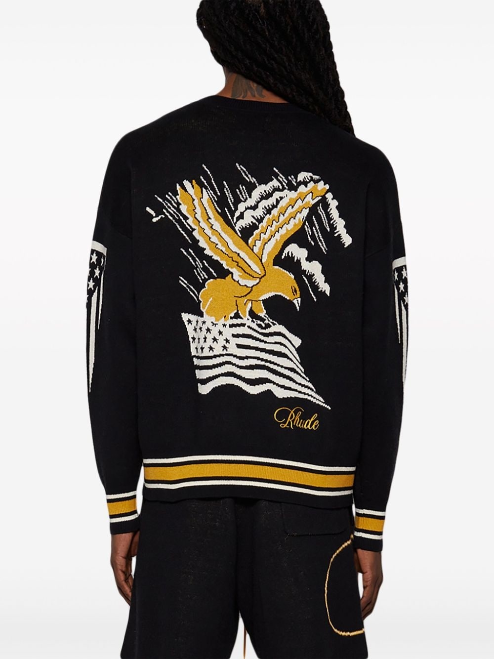 Eagle Souvenir intarsia knit jumper - 5