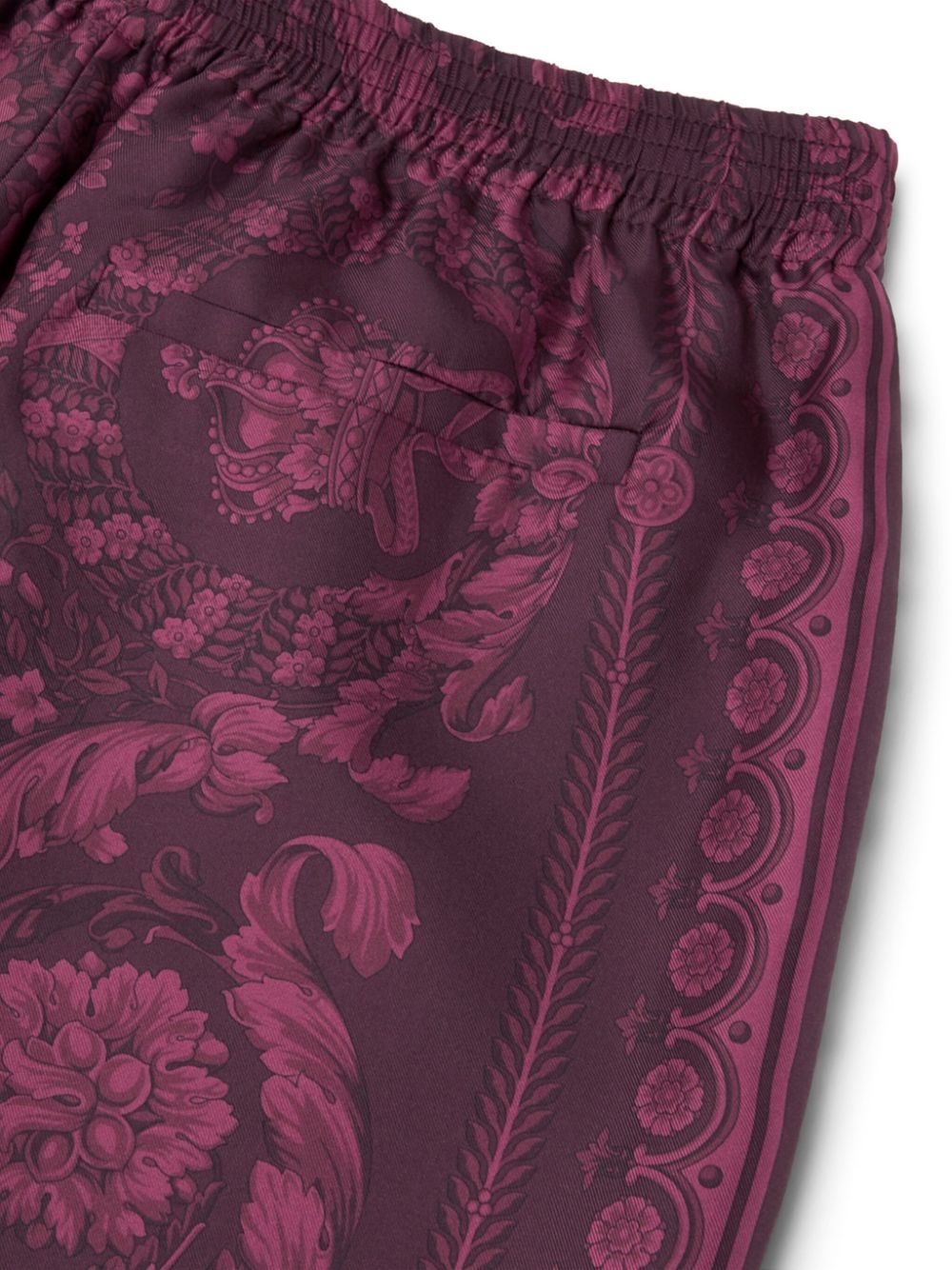 Barocco silk shorts - 4