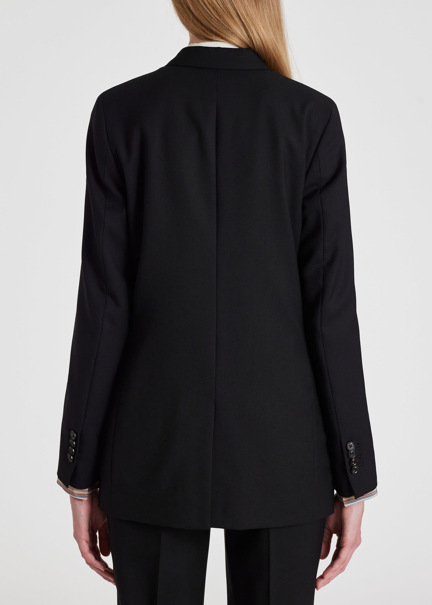 Slim-Fit One-Button Wool Tuxedo Blazer - 6