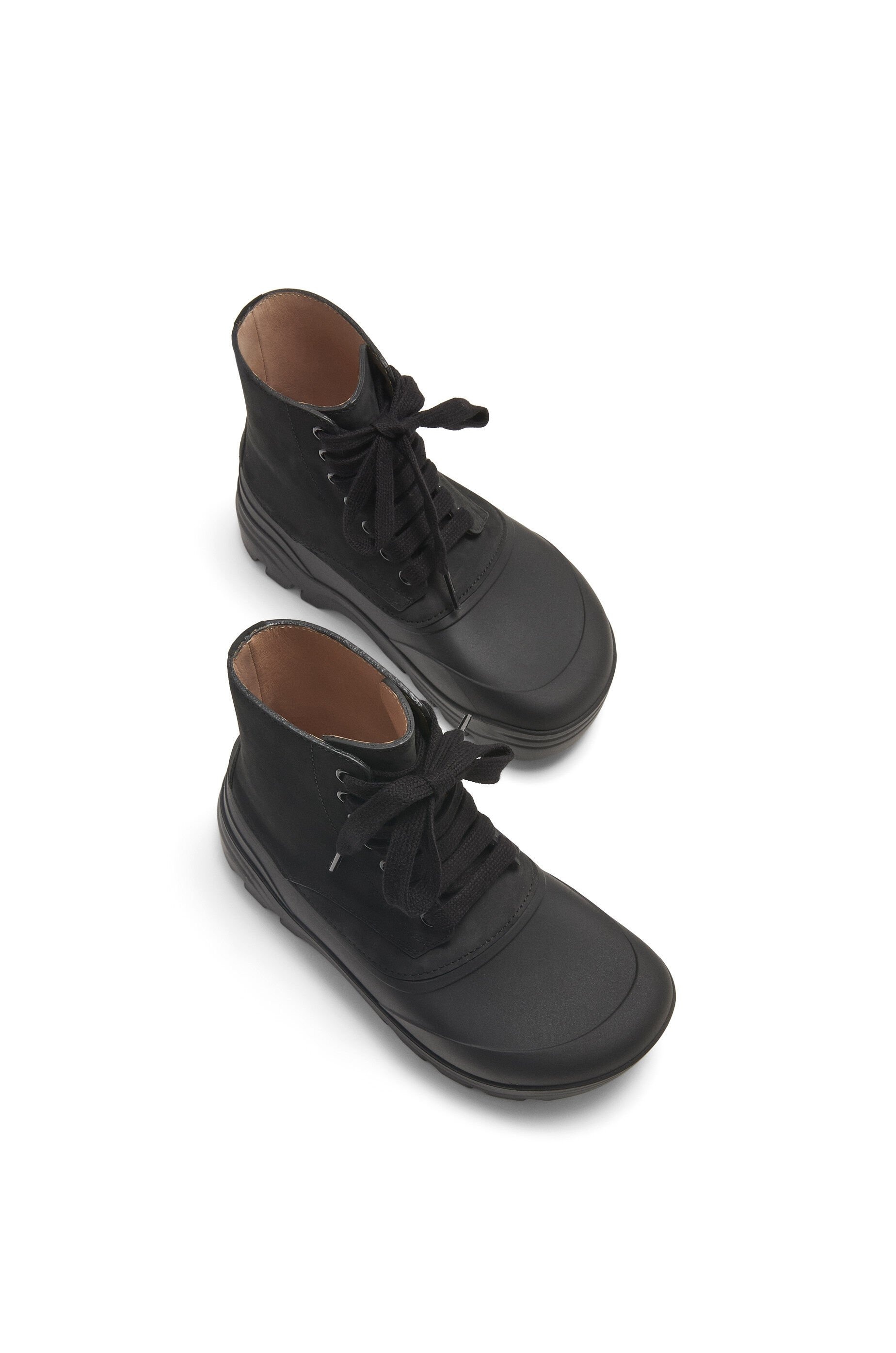 Field lace-up bootie in nubuck and rubber - 3
