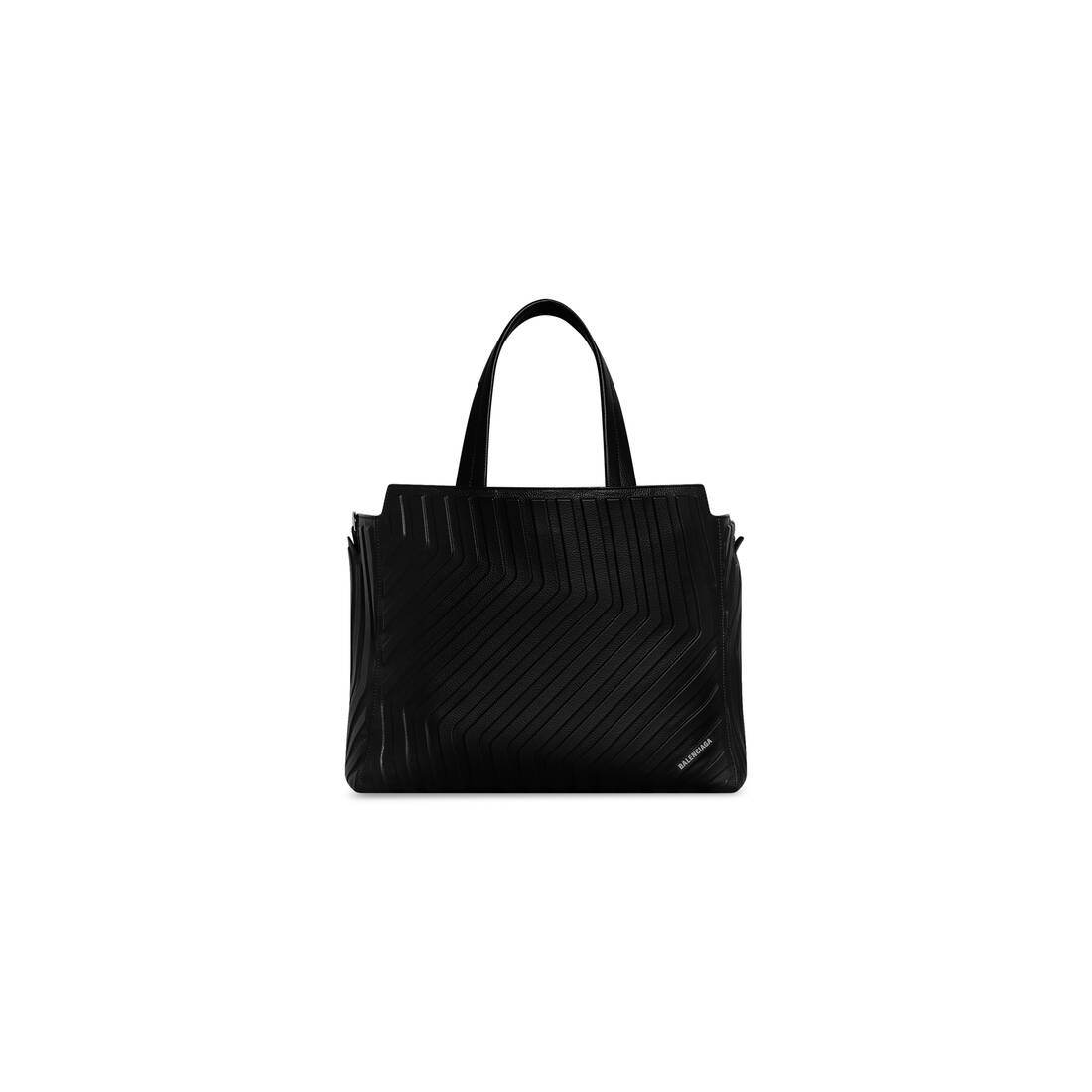 Men's Car Medium East-west Tote Bag in Black - 1
