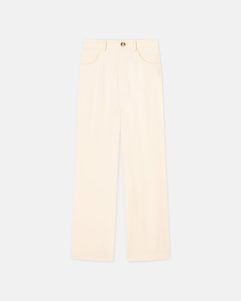 Bouclé-Crepe Baggy Pants - 1