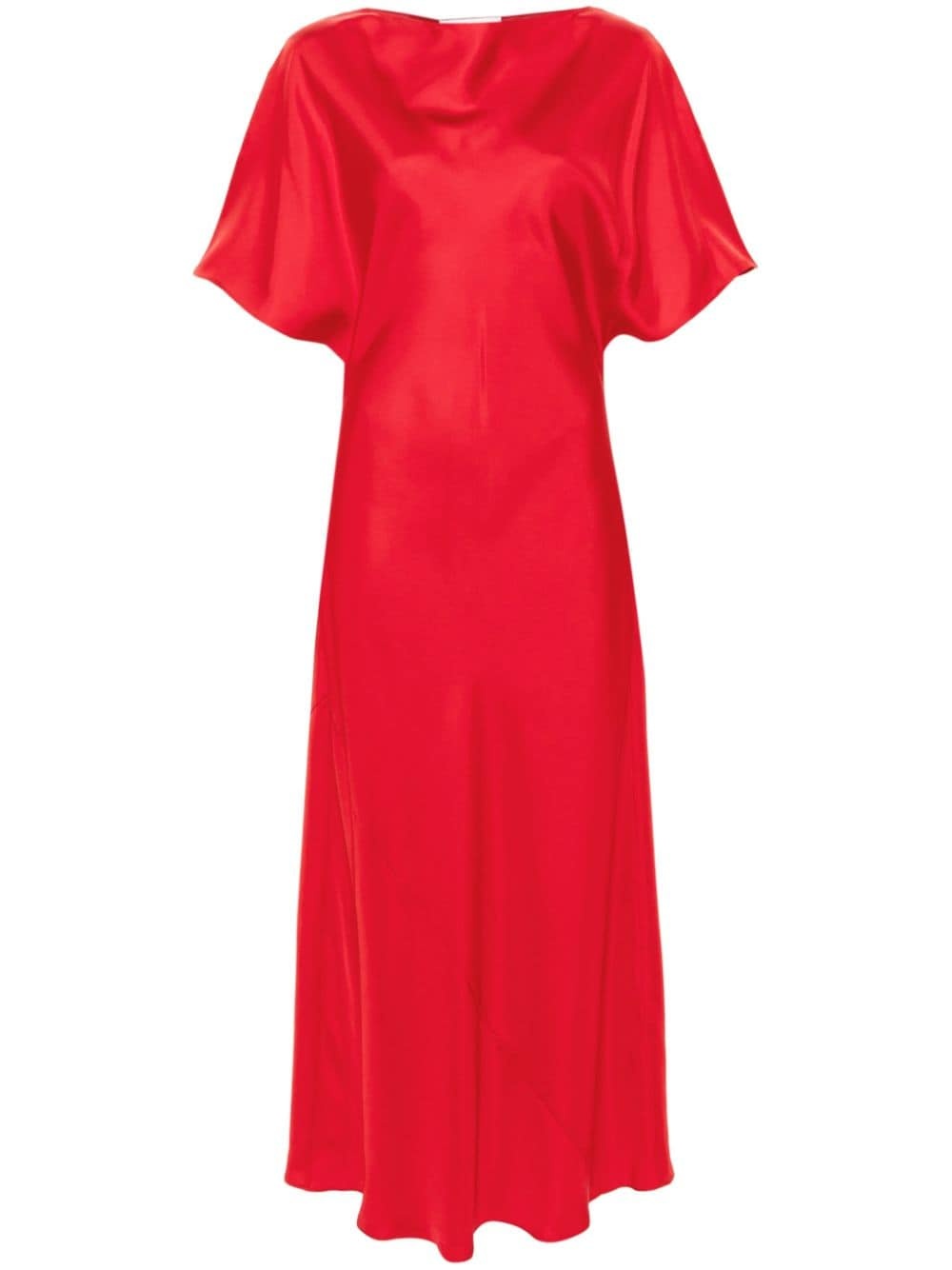 boat-neck silk maxi dress - 1