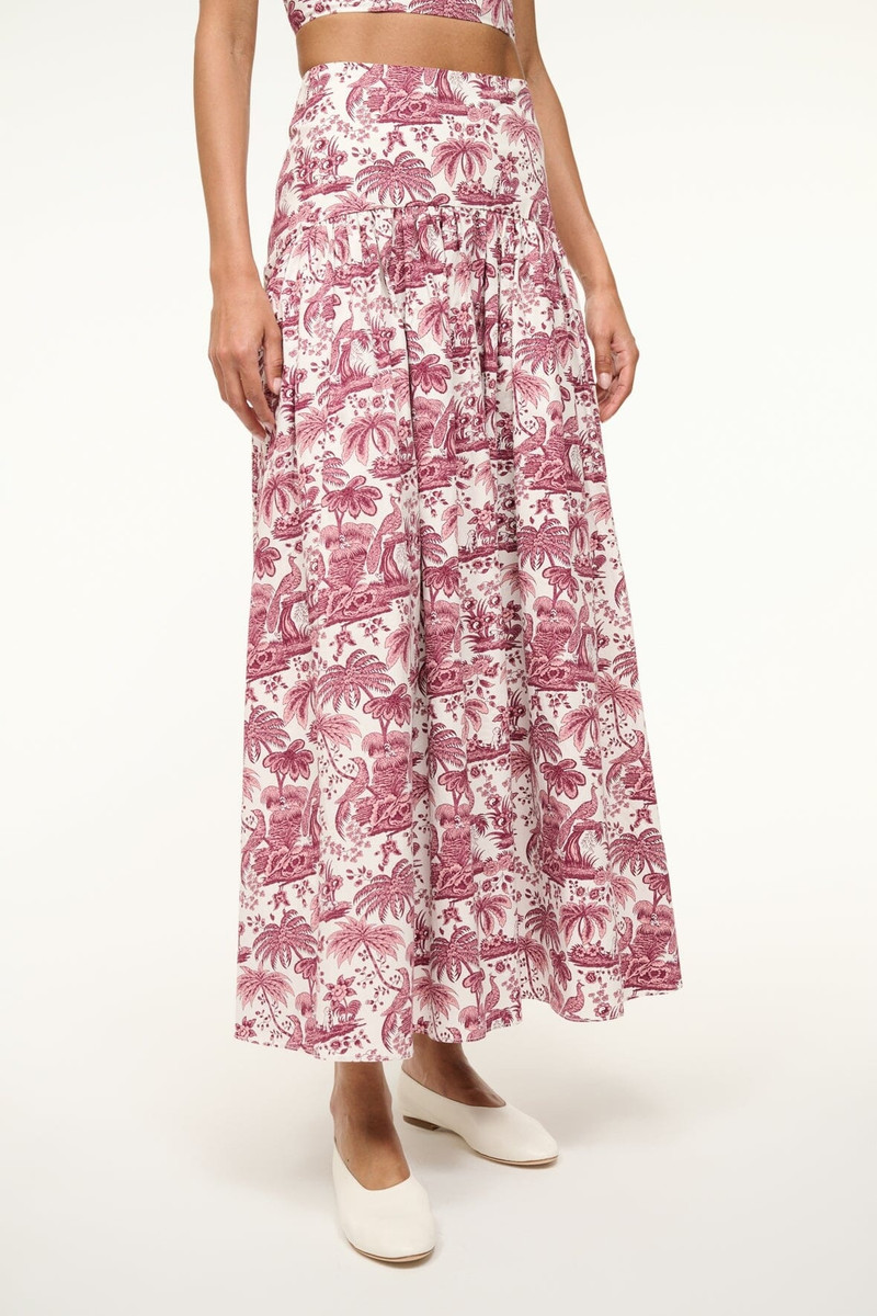 STAUD STAUD PROCIDA SKIRT BORDEAUX TOILE outlook