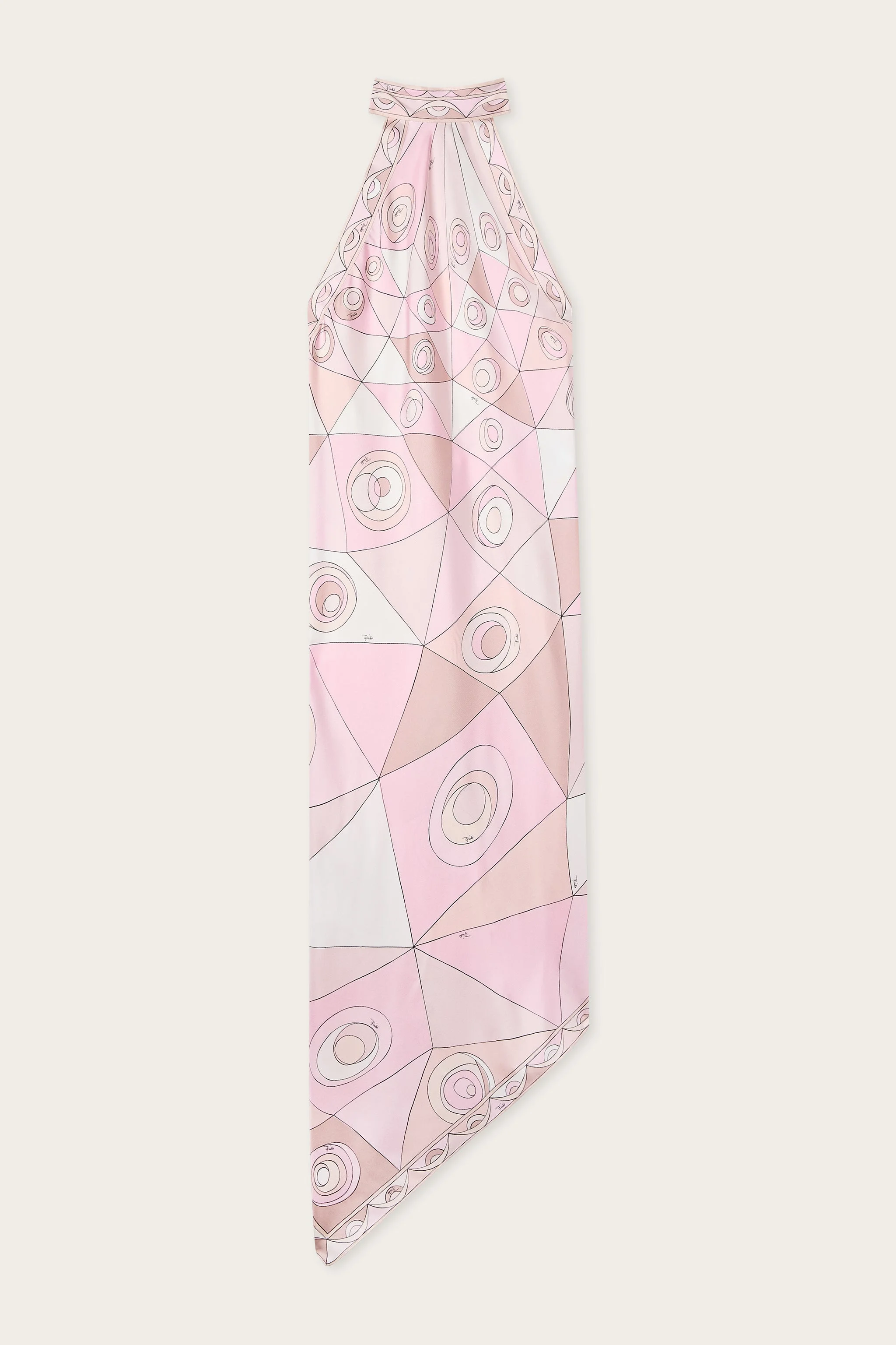 OCCHI PRINT SILK DRESS - 1