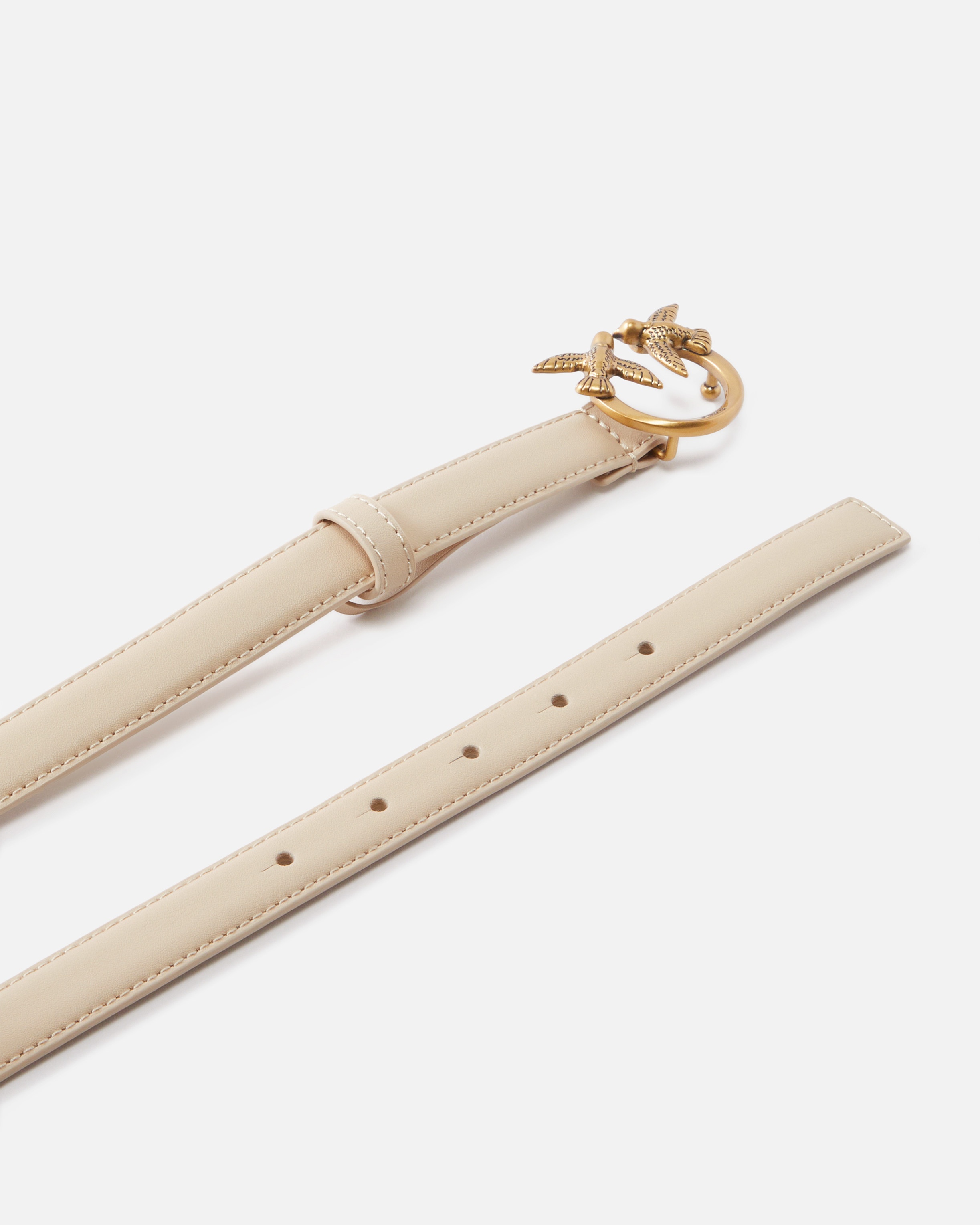 LOVE BIRDS THIN LEATHER BELT 2CM - 3