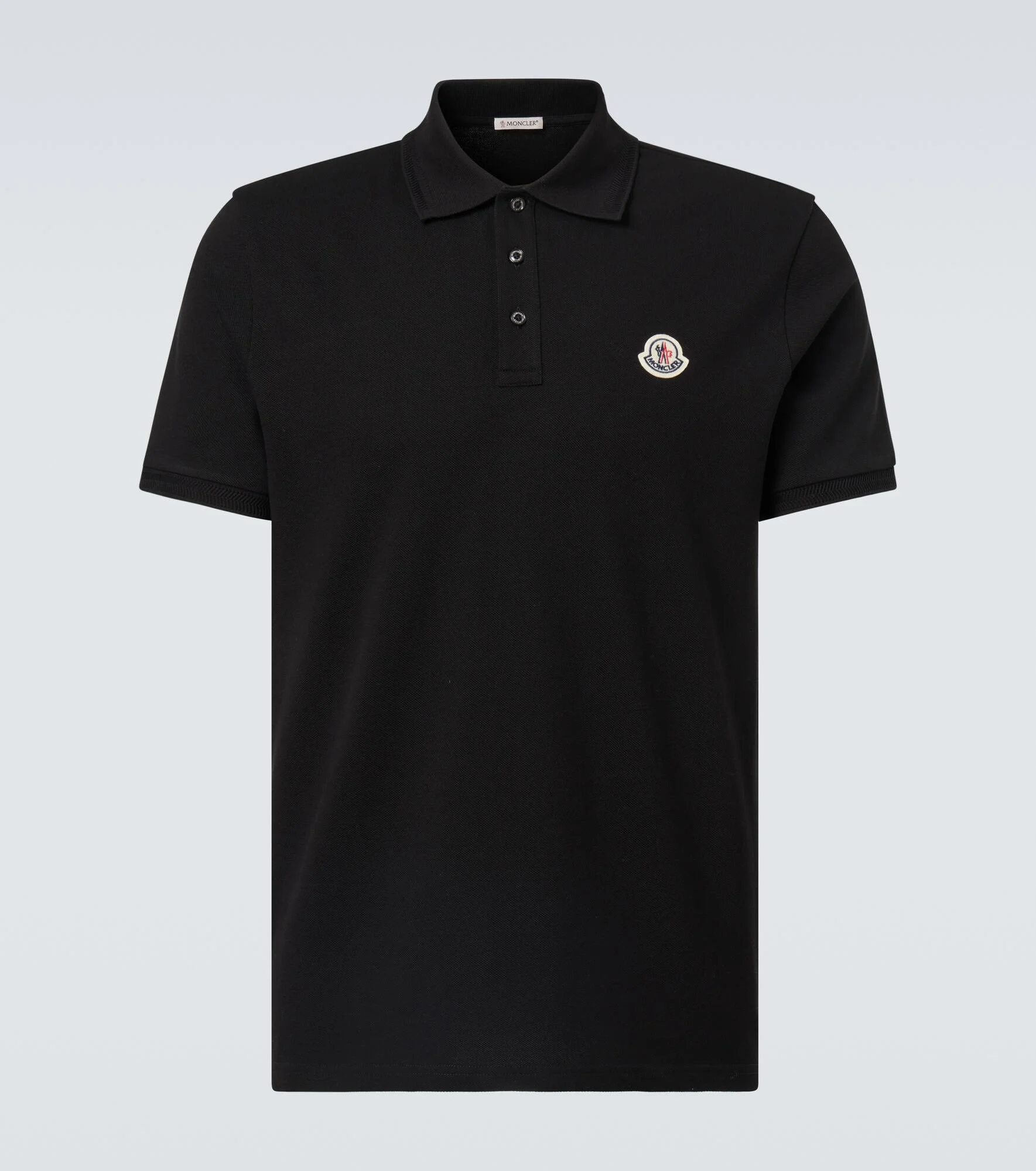 Logo cotton piqué polo shirt - 1