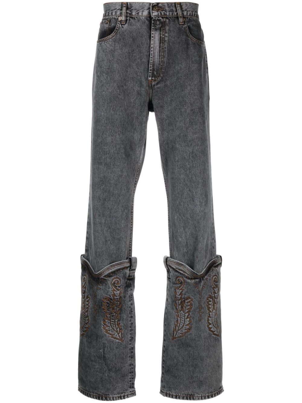 yproject cowboy cuff jeans nubian別注モデル Y/Project Cowboy Cuff straight jeans | REVERSIBLE