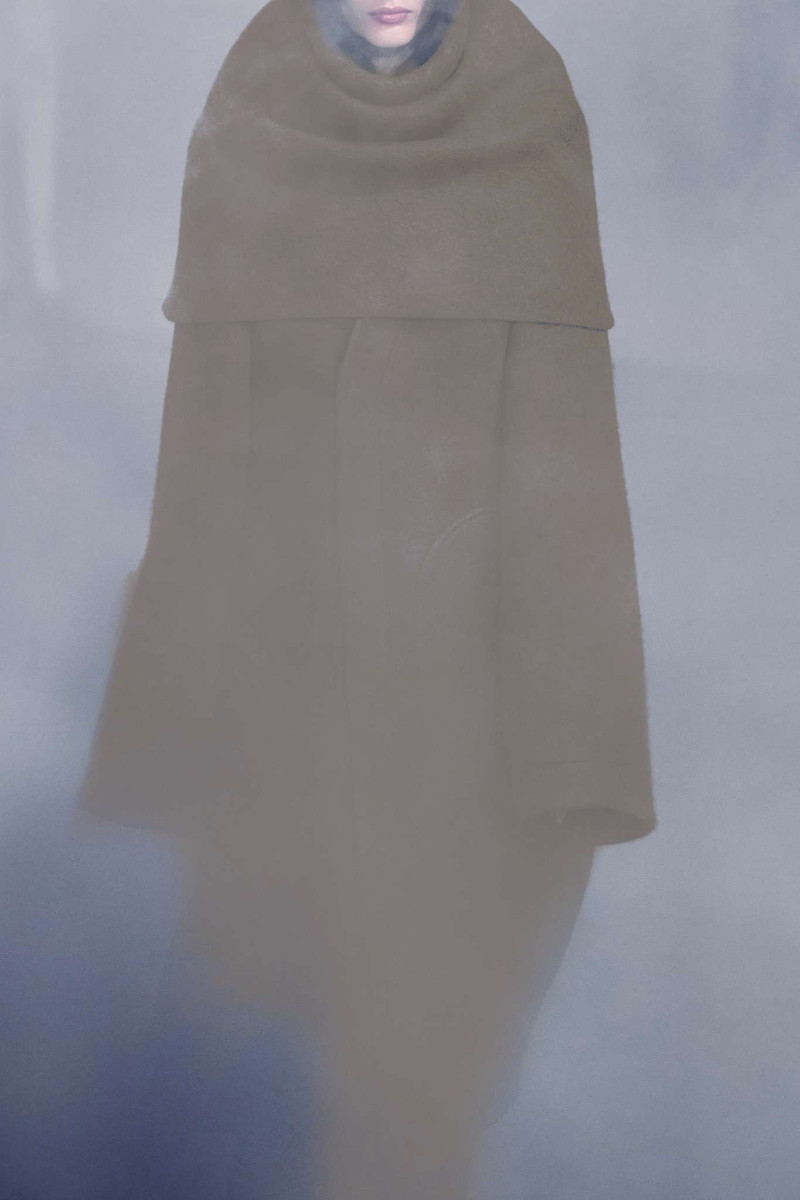 Dagger belted layered wool and alpaca-blend coat 4