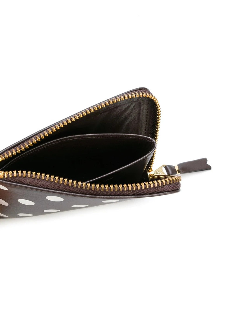 polka dot zipped wallet 3