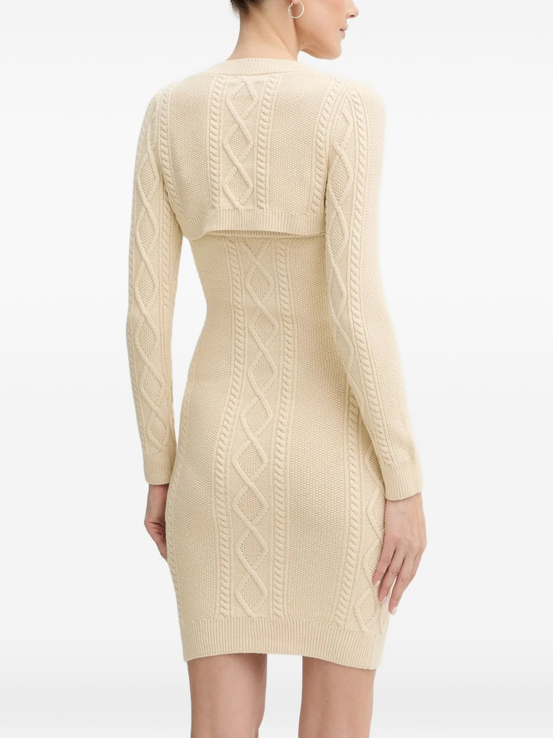 cable-knit button mini dress 3