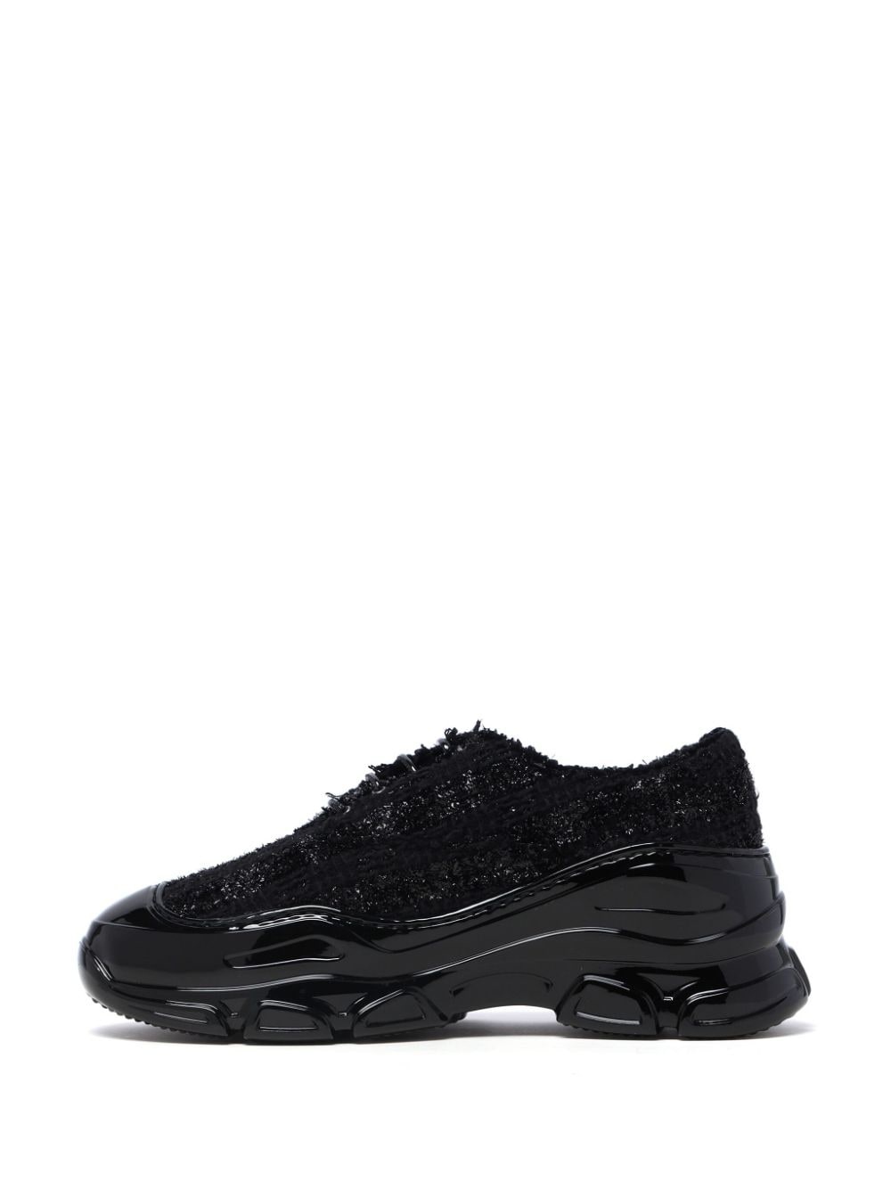 tweed low-top sneakers - 12