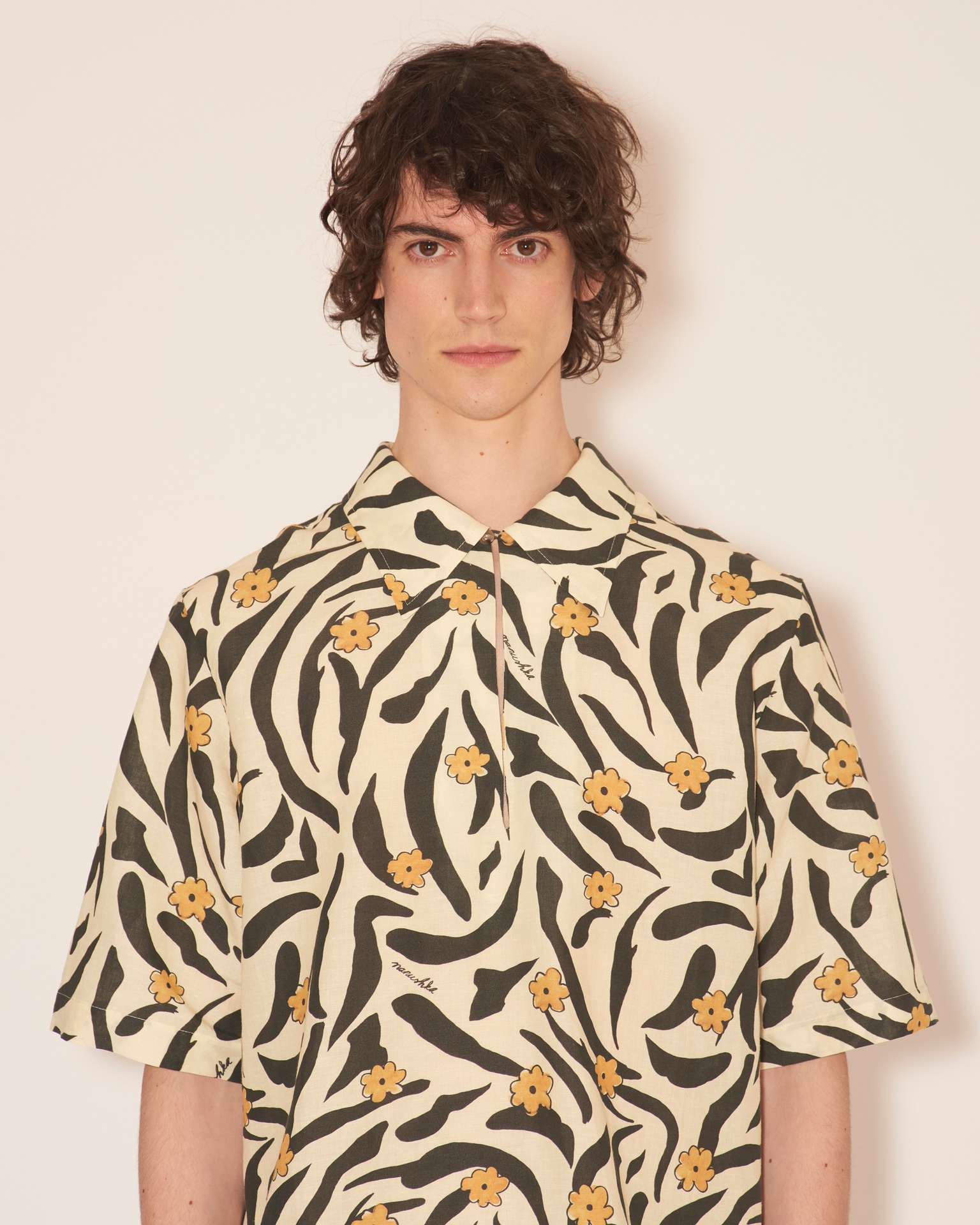 NIKLAS - Short sleeve shirt - Floral animal cotton linen - 5