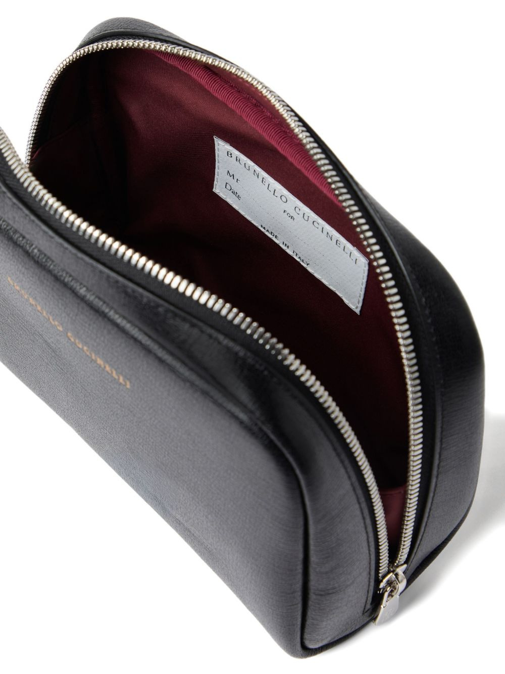 textured-leather wash bag - 3