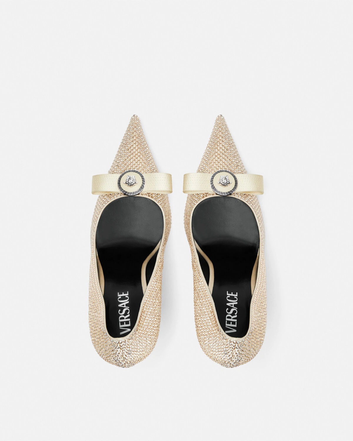 Gianni Ribbon Crystal Pumps 110 mm - 4