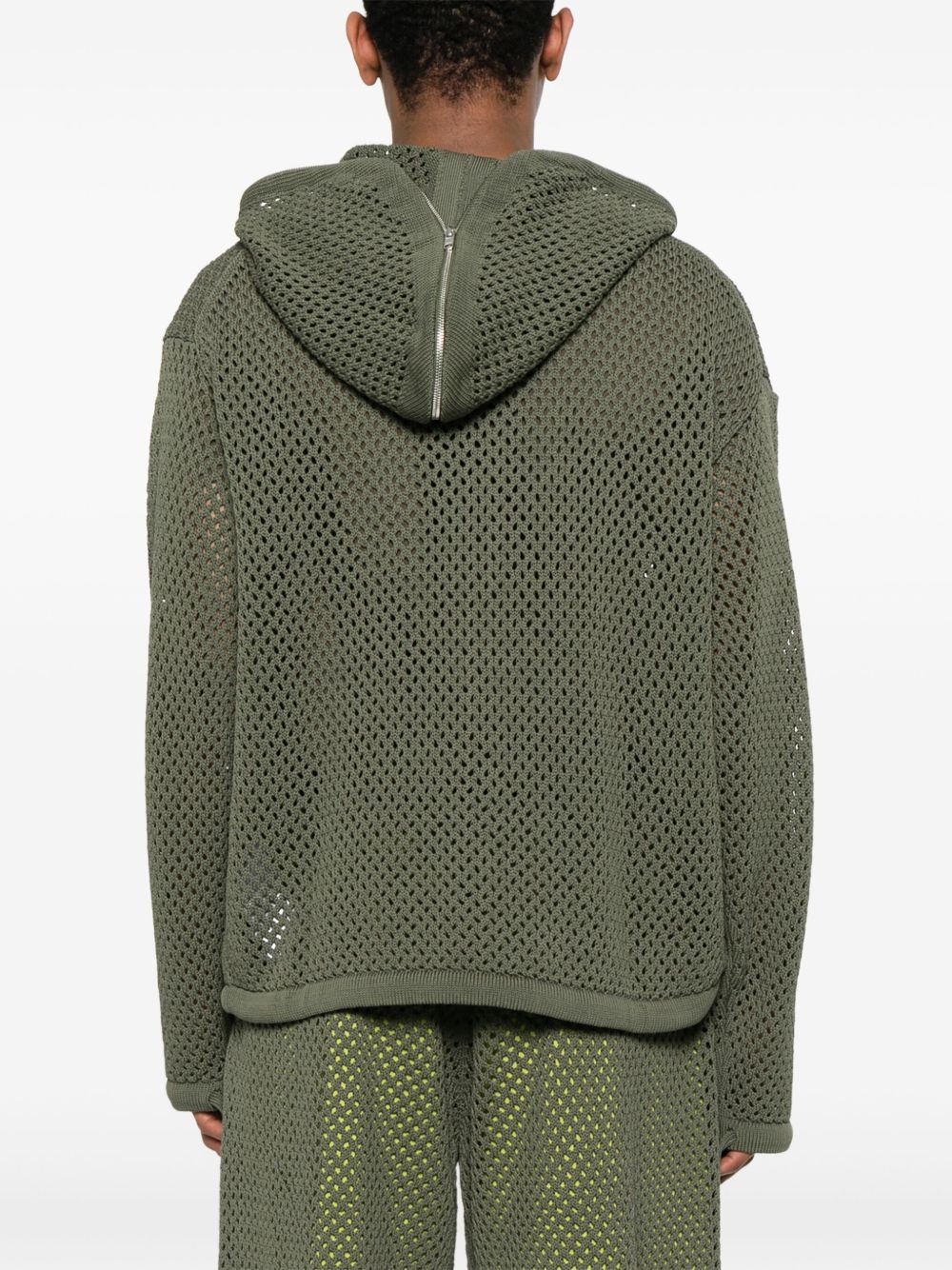 hooded mesh jacket - 4