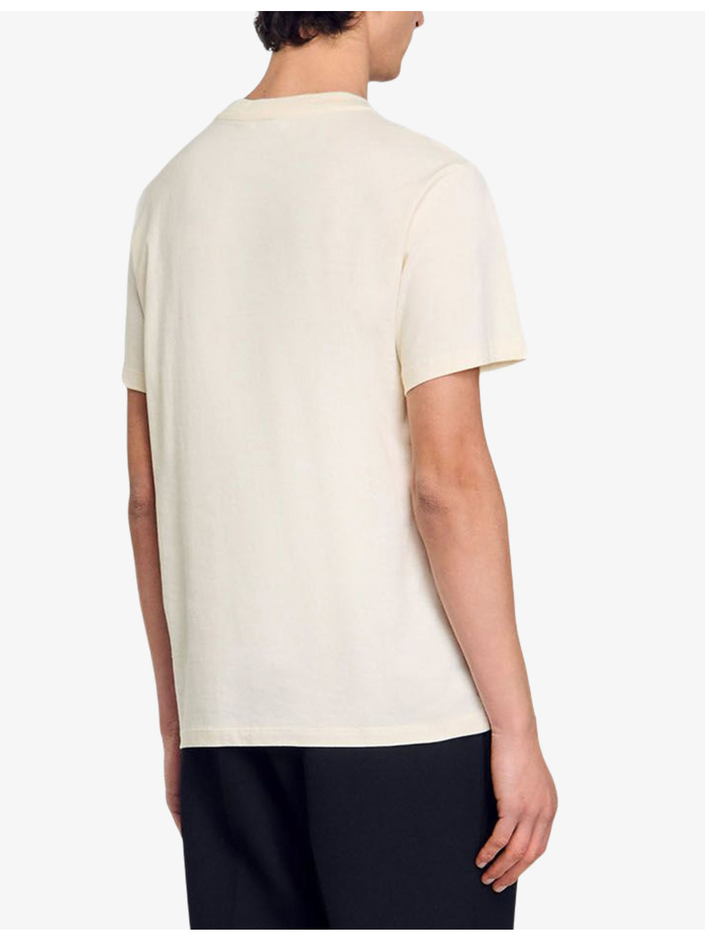 Flower-Motif Short-Sleeve Cotton T-Shirt - 4