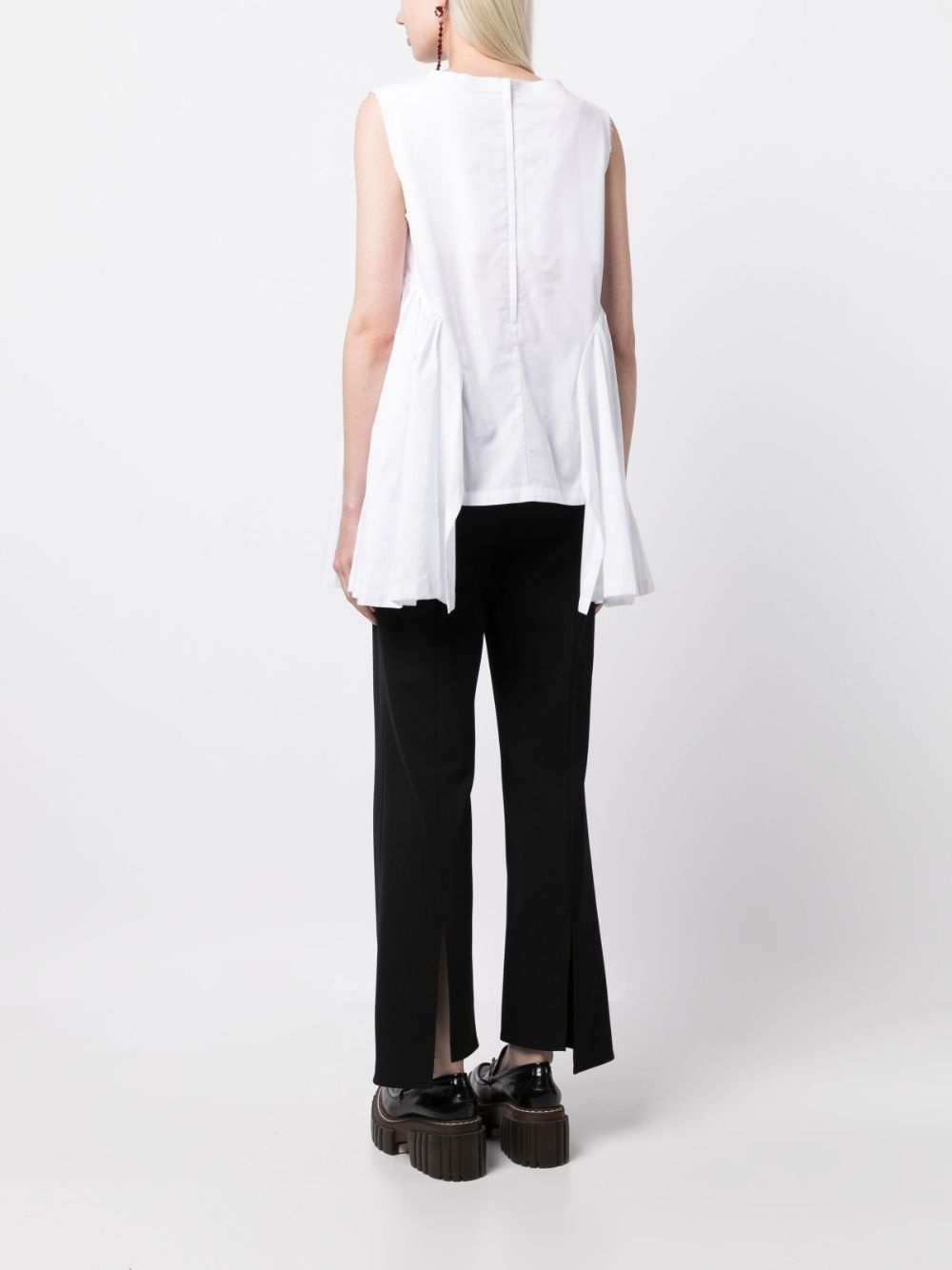 high-low hem sleeveless top - 4